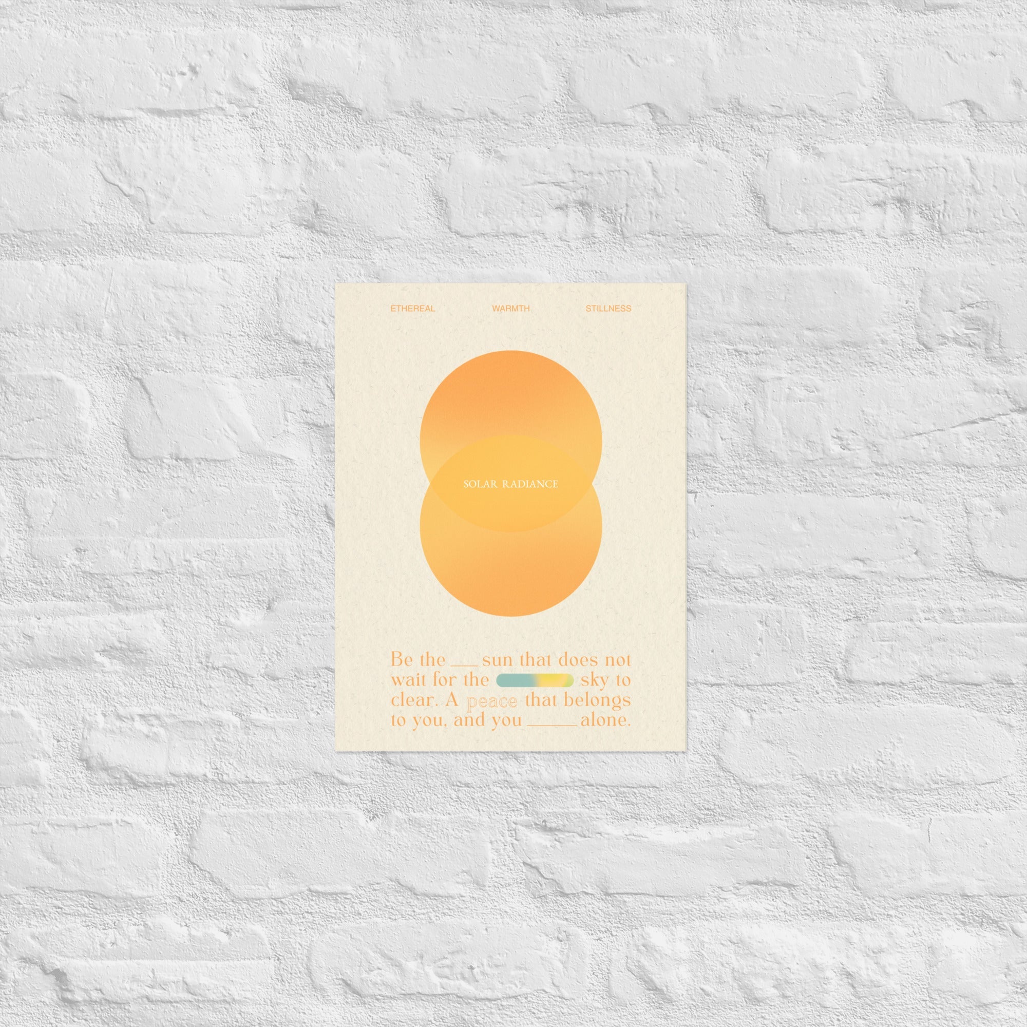 - Ever Lasting - Solar Radiance - Warm Abstract Sun Art Print - Ever Lasting