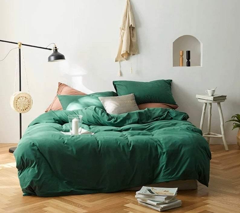 - Ever Lasting - Solid Bedding Set / Forest Green - Bedding Set - Ever Lasting