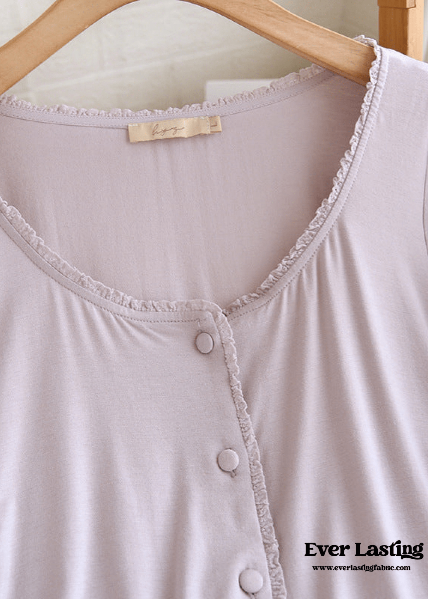 Solid Tank and Long Pants with Cardigan Pajama Set / Purple - Ever Lasting