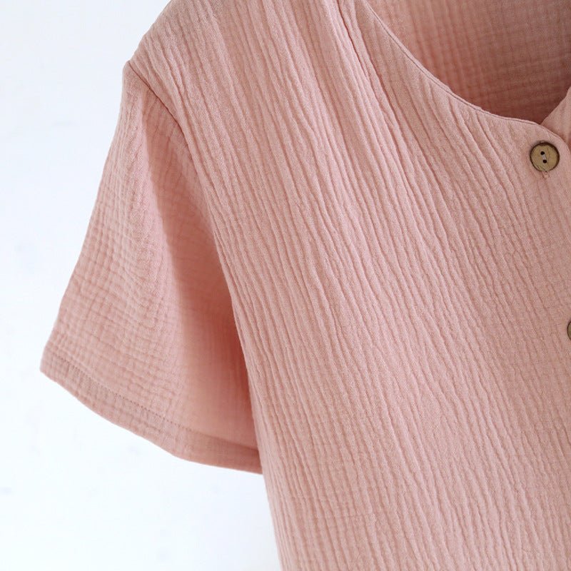 -Ever Lasting - Somnia Shorts & Long-Pant V-Neck Pajama Set / Pink -Pajamas -Ever Lasting