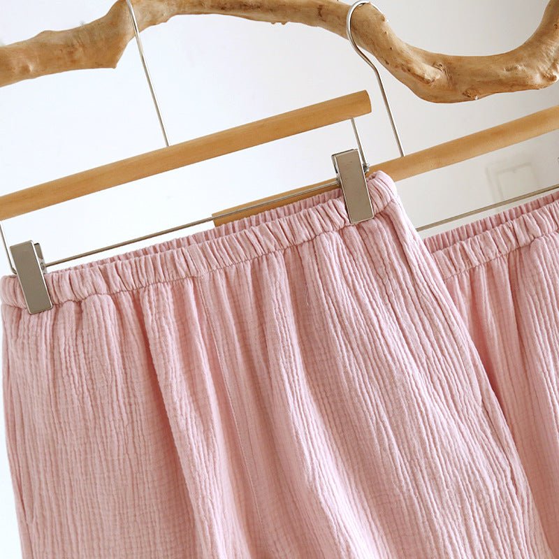 -Ever Lasting - Somnia Shorts & Long-Pant V-Neck Pajama Set / Pink -Pajamas -Ever Lasting