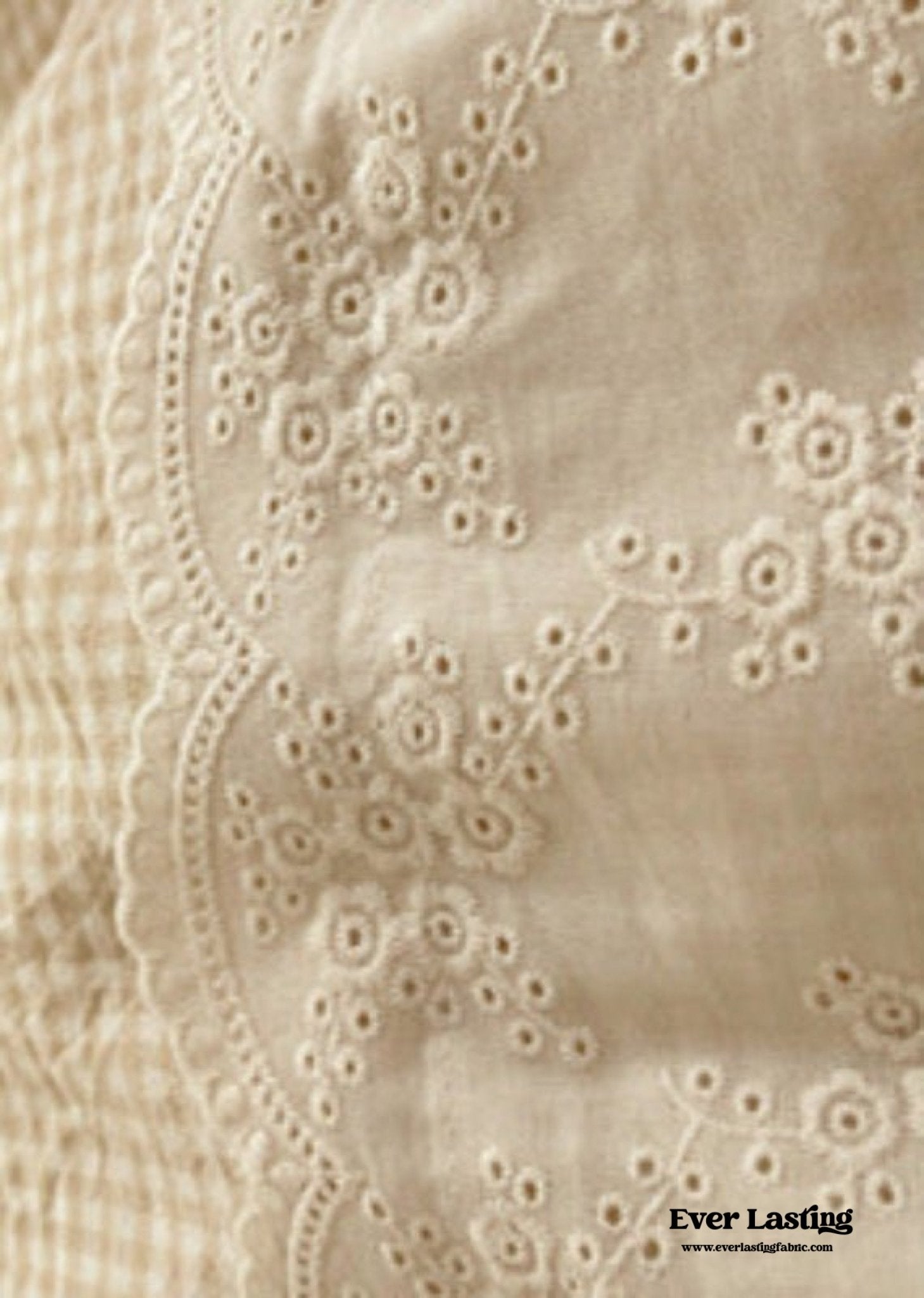 Sophia Gingham Lace Washed Cotton Bedding Set / Blue - Ever Lasting