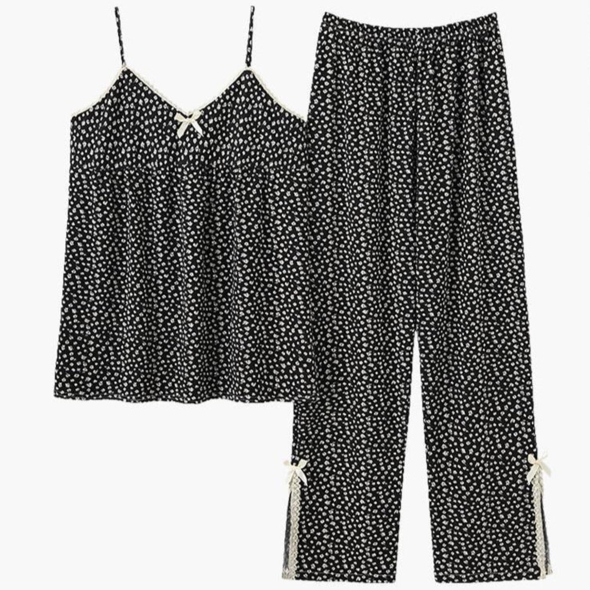 Sophie Pastoral Floral Pajama Set / Red - Ever Lasting