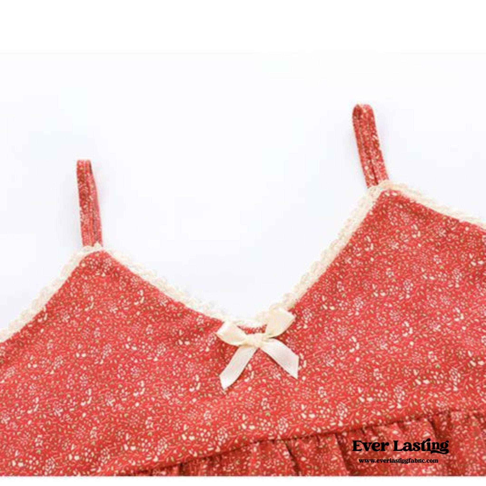 Sophie Pastoral Floral Pajama Set / Red - Ever Lasting