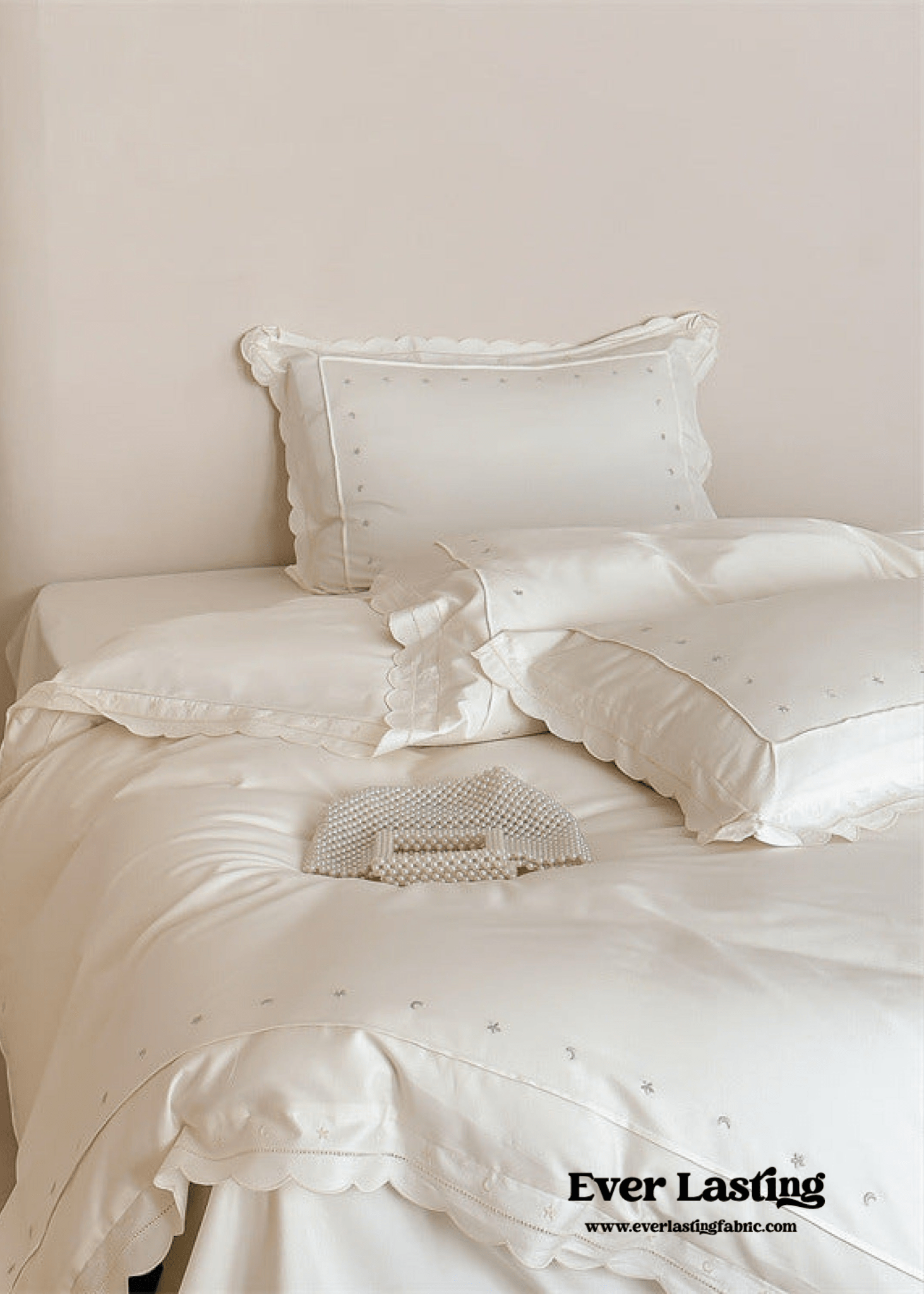 Star Gaze Short Cake Ruffle Bedding Set / Purple - Ever Lasting