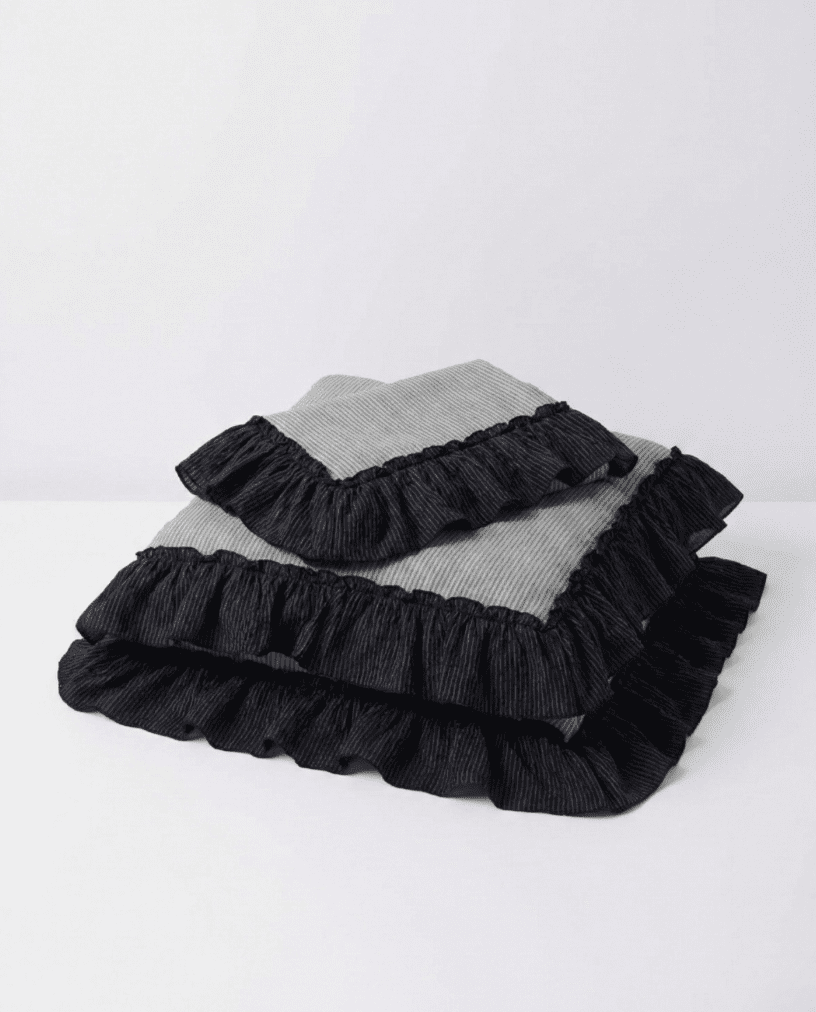- Ever Lasting - Stripe Ruffle Lace Bedding Set (Nordstrom) - Bedding Set - Ever Lasting
