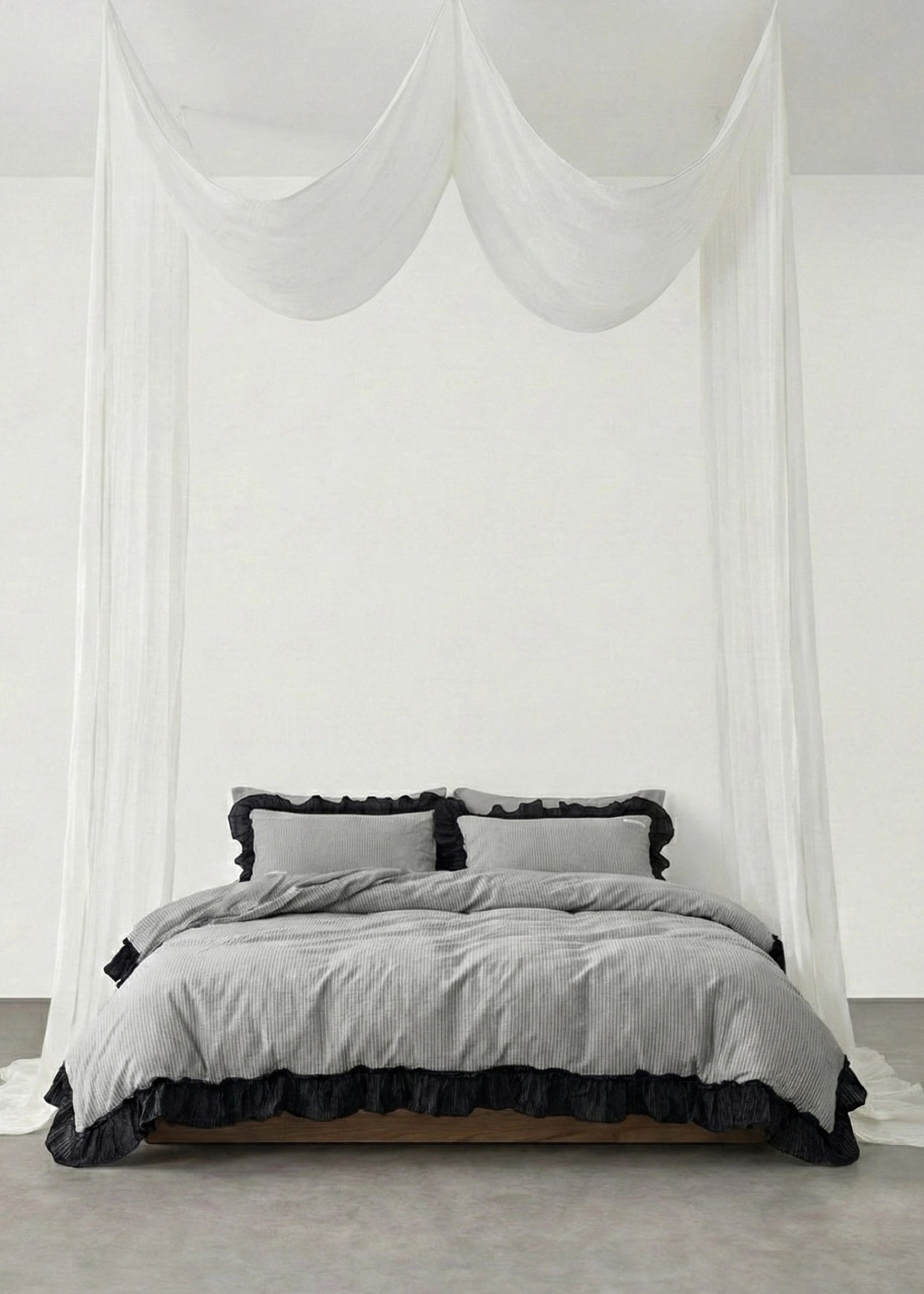 - Ever Lasting - Stripe Ruffle Lace Bedding Set (Nordstrom) - Bedding Set - Ever Lasting