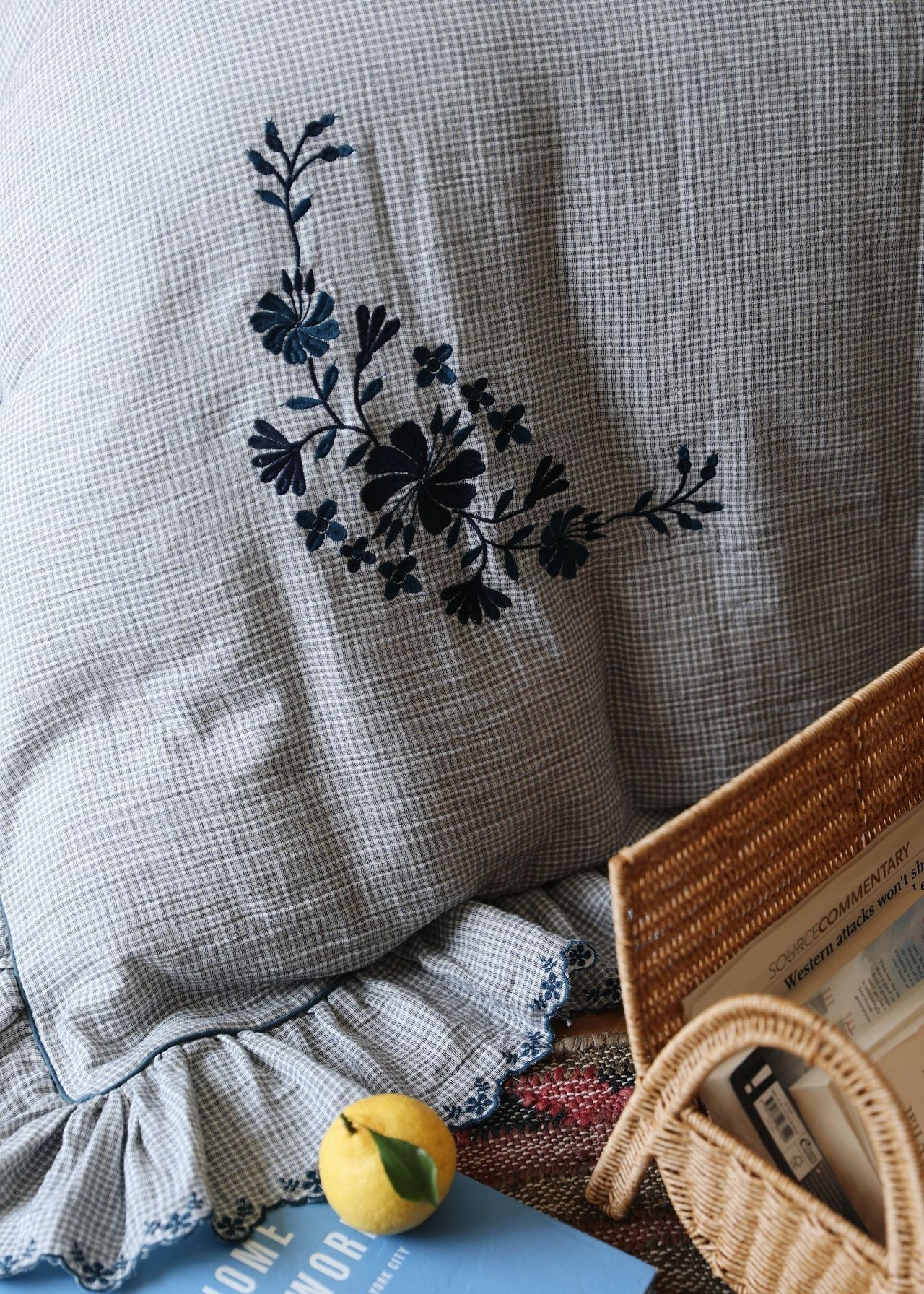 -Ever Lasting - Sutton Gingham Lace Bedding Bundle -Bedding Bundle -Ever Lasting