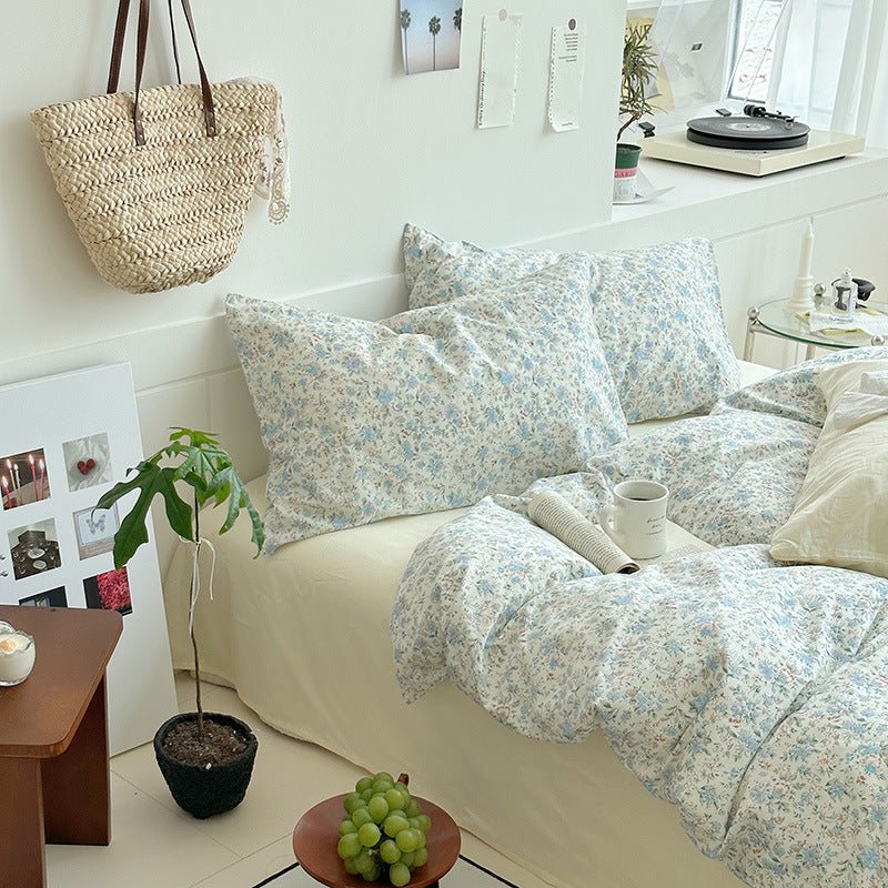- Ever Lasting - Sweet Floral Bedding Set / Floral Blue - Bedding Set - Ever Lasting