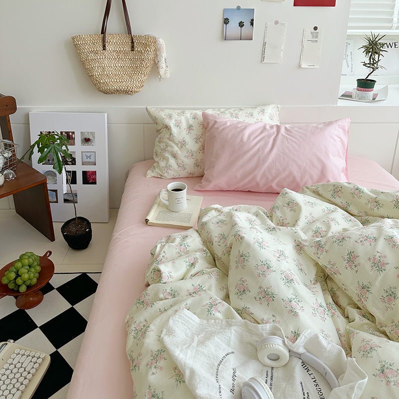 - Ever Lasting - Sweet Floral Bedding Set / Floral Blue - Bedding Set - Ever Lasting