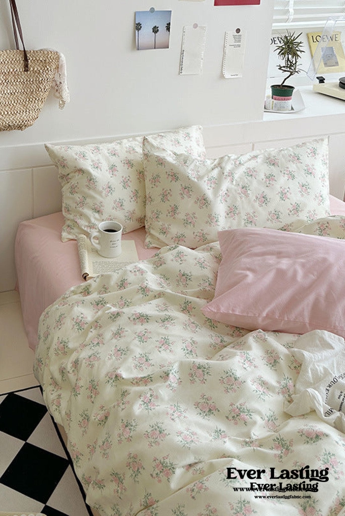 Sweet Floral Duvet Cover / Pink (Final Sale) - Ever Lasting