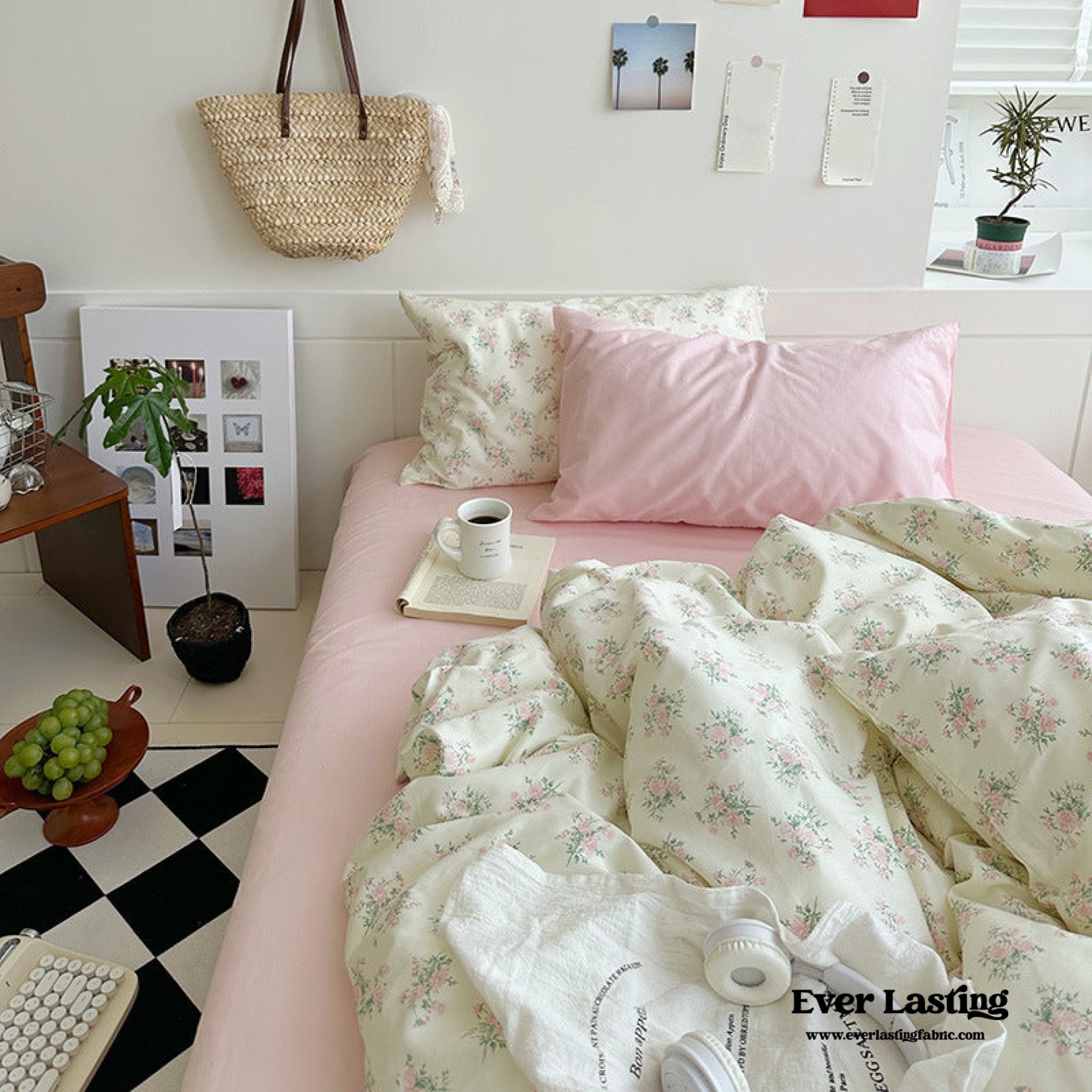 Sweet Floral Duvet Cover / Pink (Final Sale) - Ever Lasting