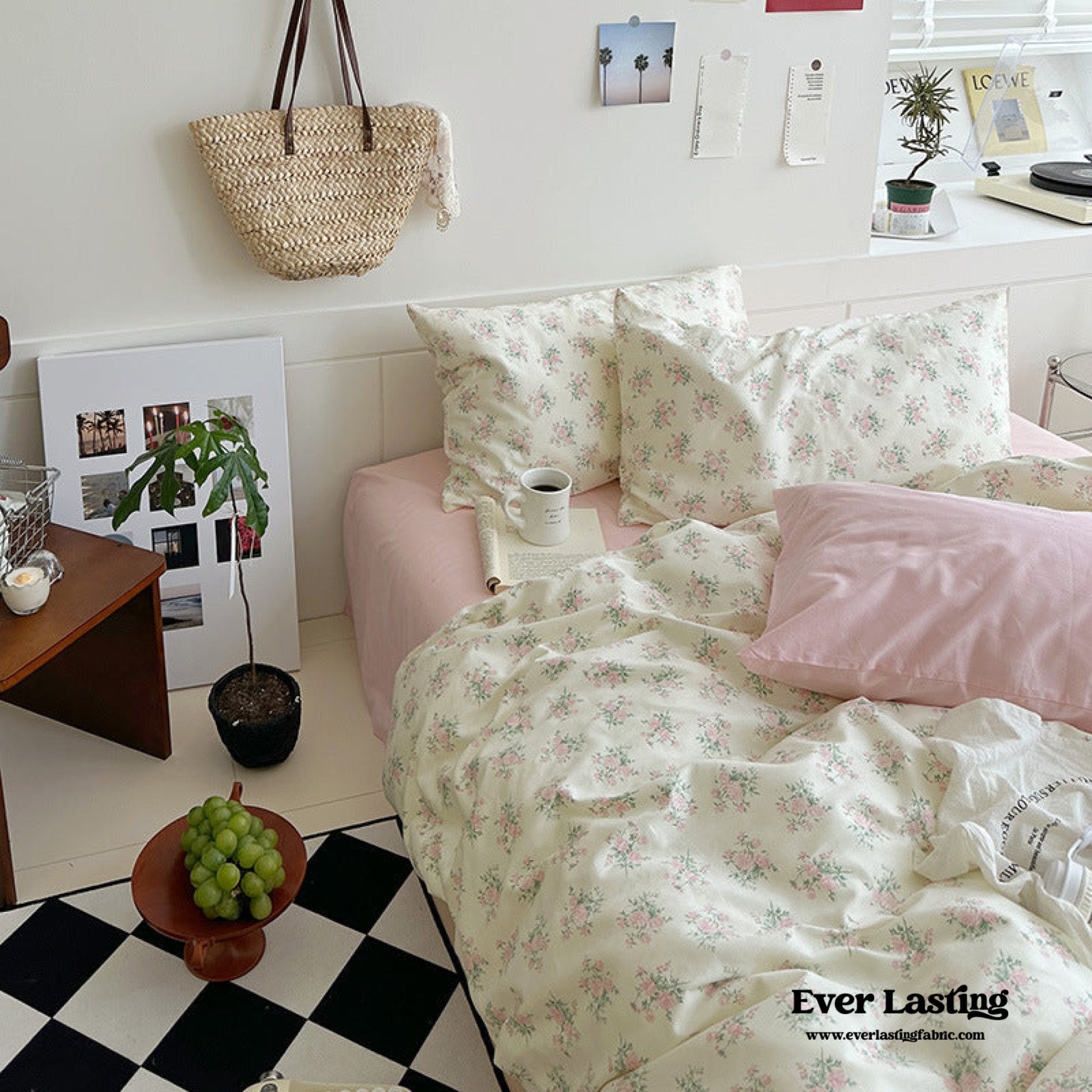 Sweet Floral Duvet Cover / Pink (Final Sale) - Ever Lasting