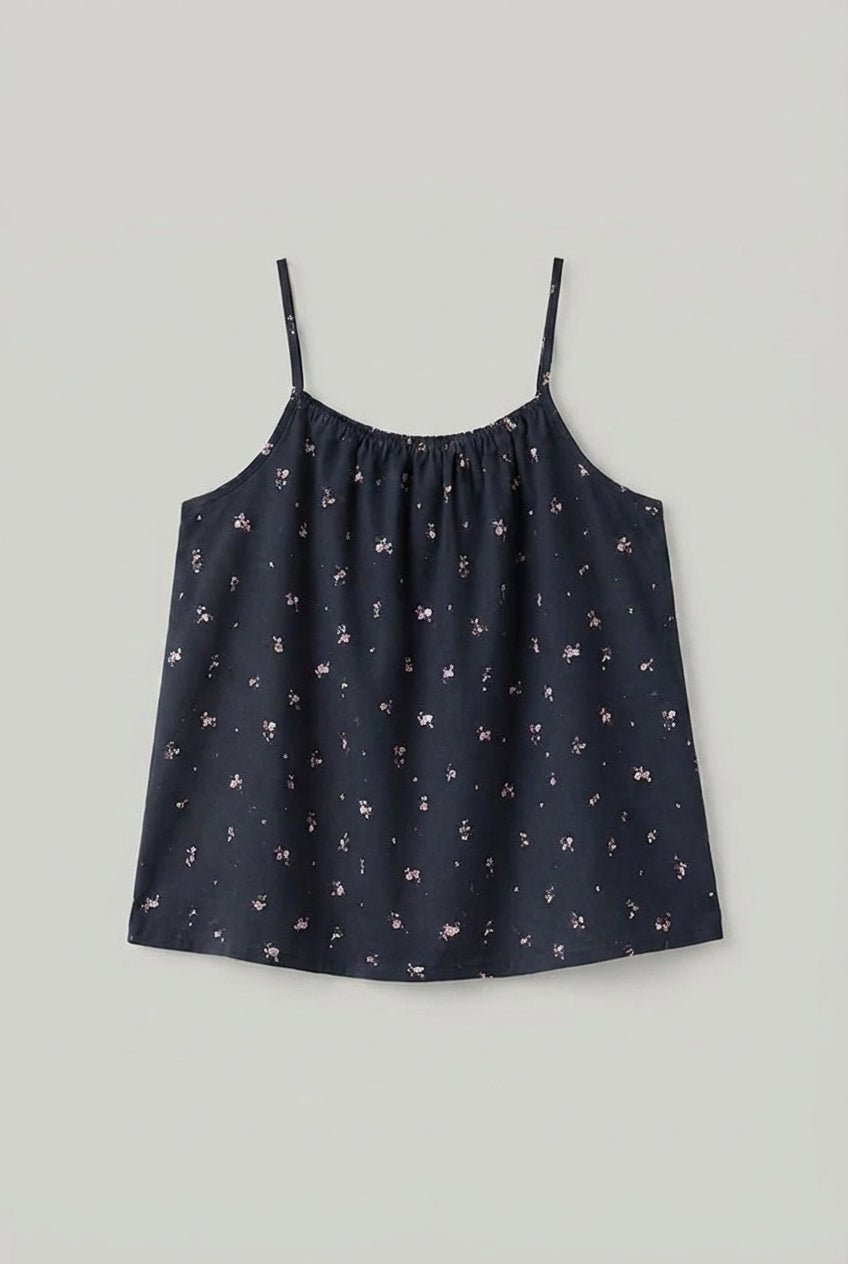 - Ever Lasting - Sylvie Cotton Camisole Floral Pajama Set / Pink - Pajamas - Ever Lasting