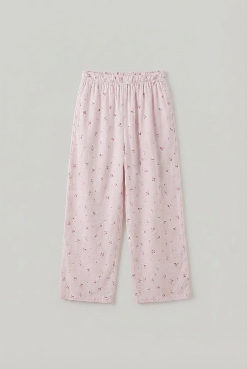 - Ever Lasting - Sylvie Cotton Camisole Floral Pajama Set / Pink - Pajamas - Ever Lasting