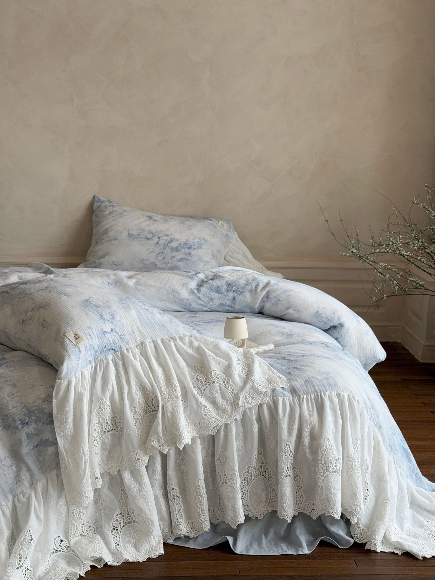 Sylvie Lace Gauze Bedding Bundle - Ever Lasting