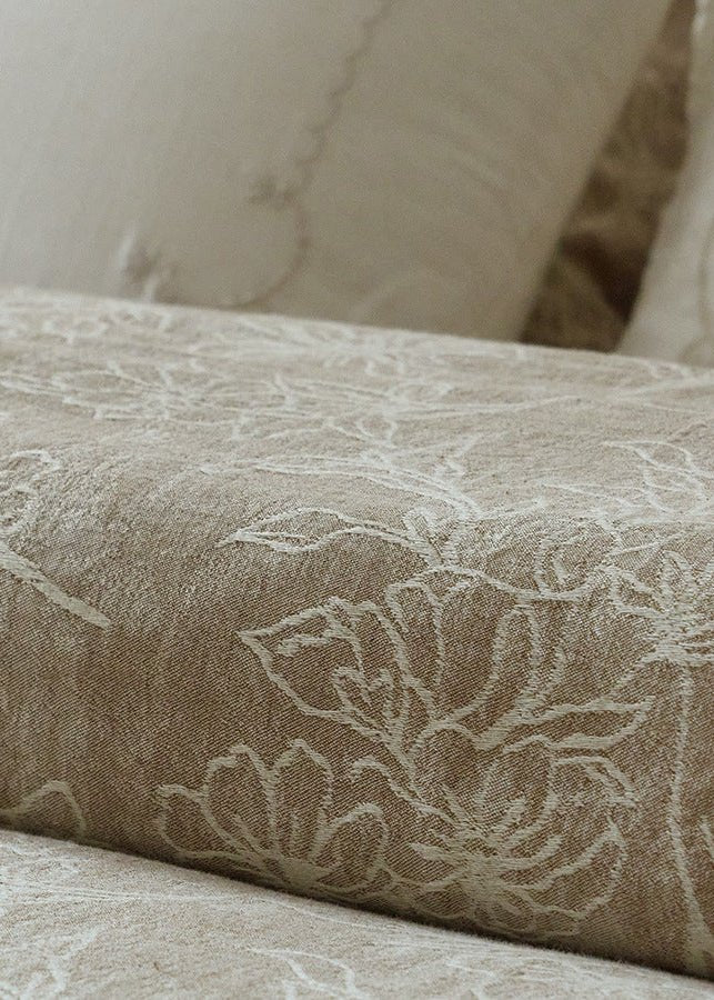 - Ever Lasting - Talia Jacquard Bedding Set / Beige - Bedding Set - Ever Lasting