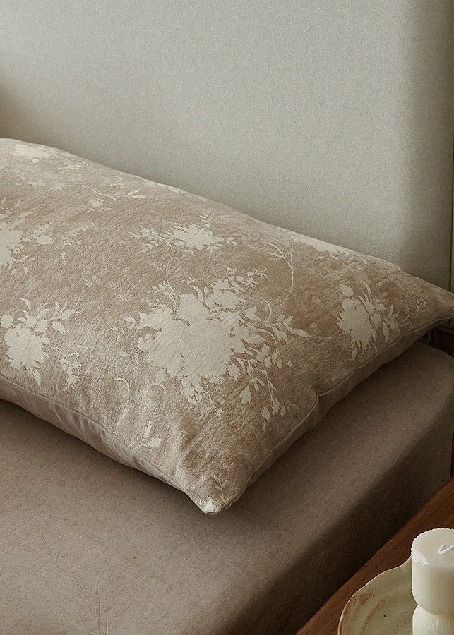 - Ever Lasting - Talia Jacquard Bedding Set / Beige - Bedding Set - Ever Lasting