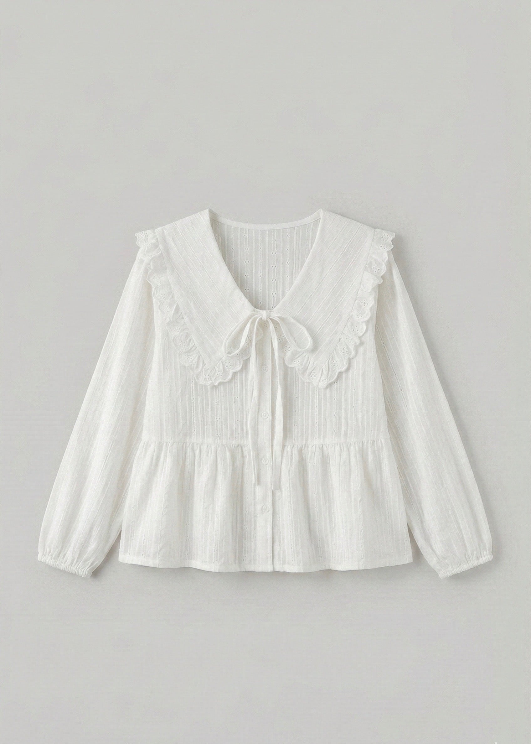 - Ever Lasting - Talia Jacquard Lace Strap Pajama Set / White - Pajamas - Ever Lasting
