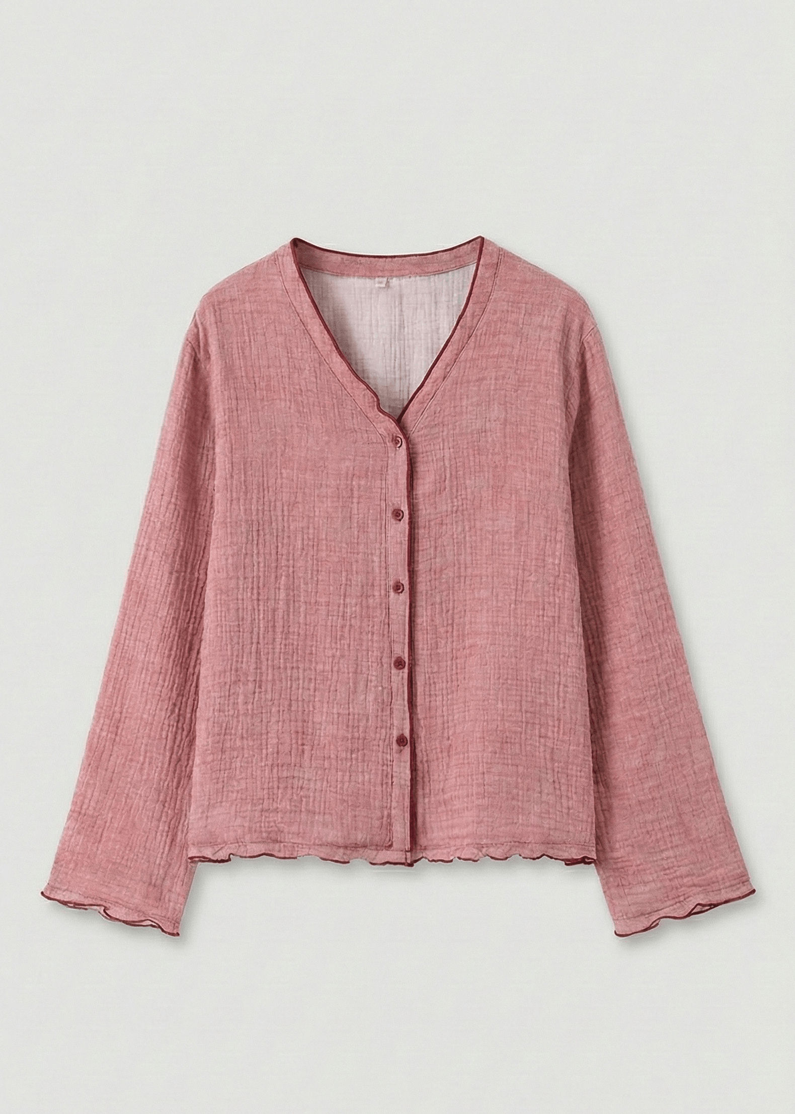 - Ever Lasting - Tamsin Long Sleeved Pajama Set / Pink - Pajamas - Ever Lasting