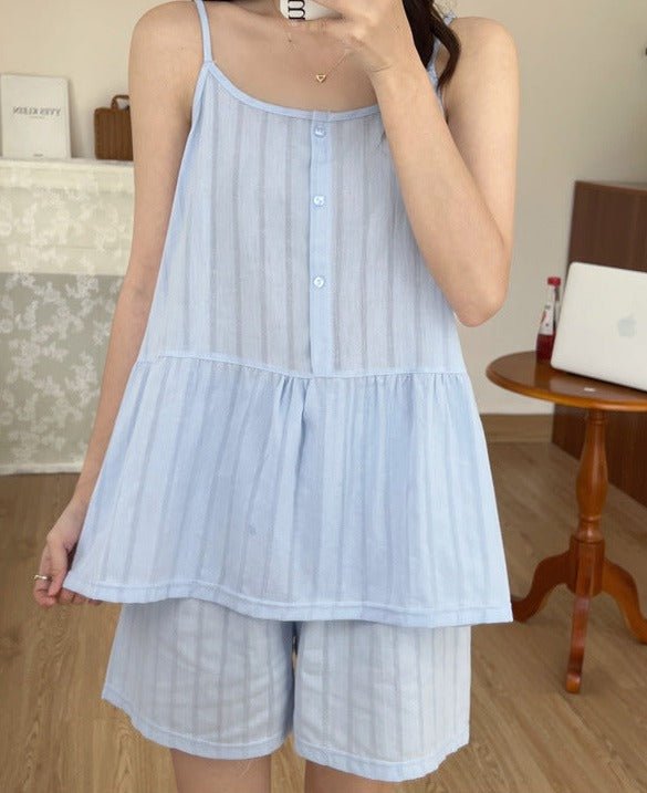 - Ever Lasting - Tank Shorts Pajama Set (4 Colors) - Pajamas - Ever Lasting