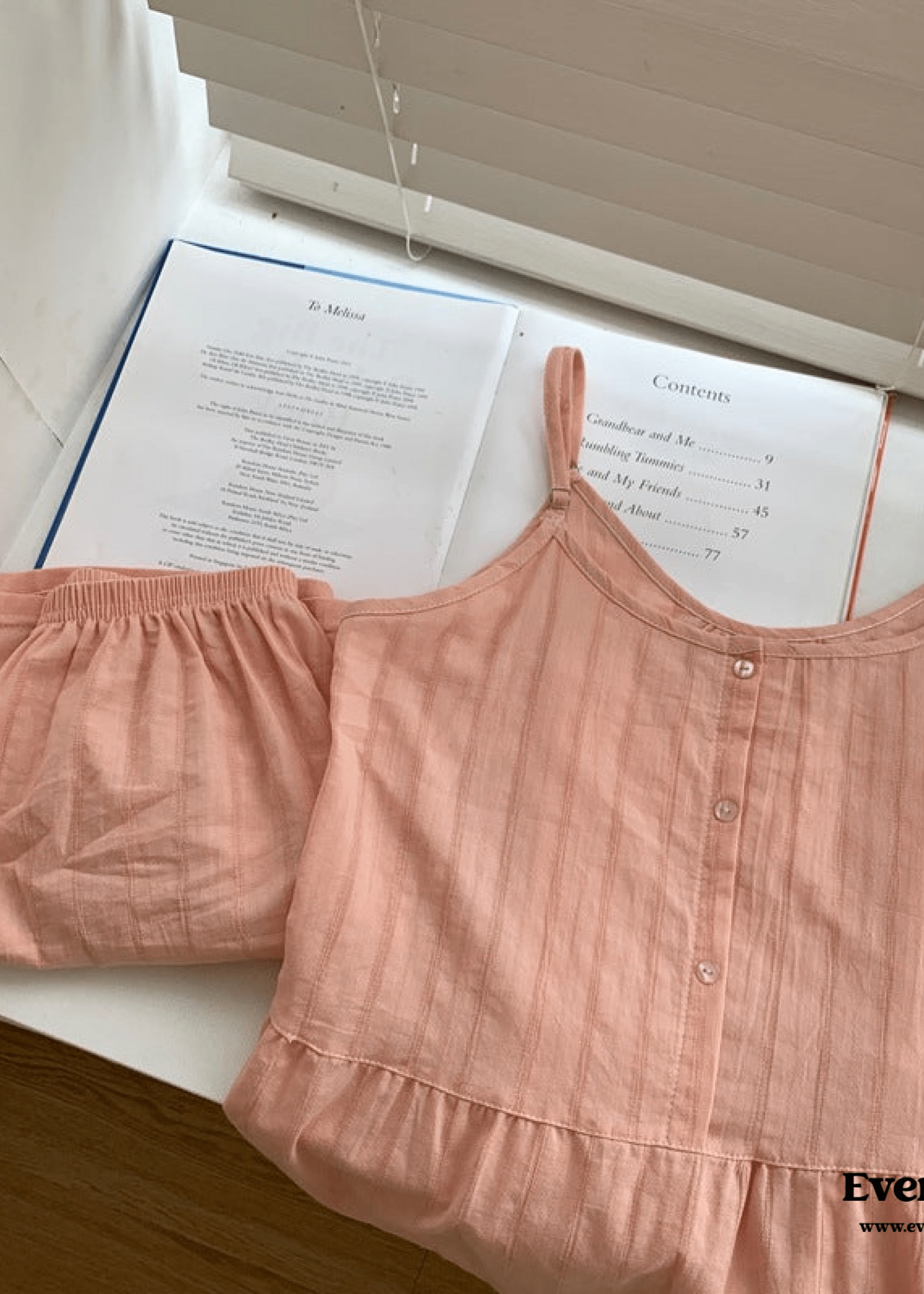 - Ever Lasting - Tank Shorts Pajama Set (4 Colors) - Pajamas - Ever Lasting