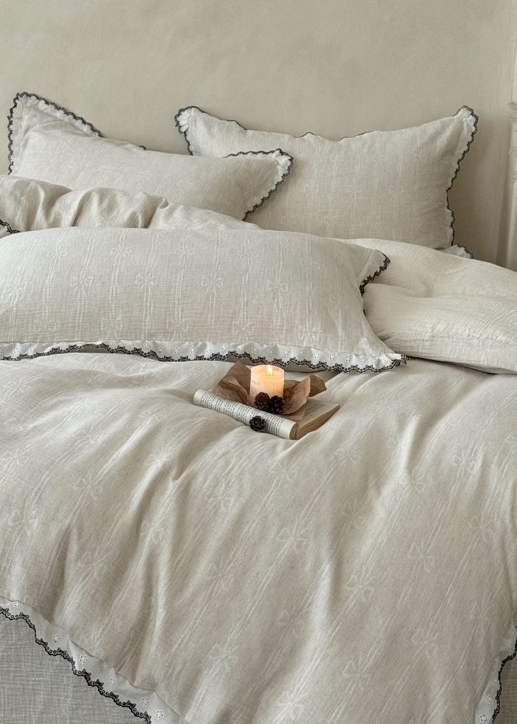 - Ever Lasting - Tatiana Lace Jacquard Bedding Bundle - Bedding Bundle - Ever Lasting