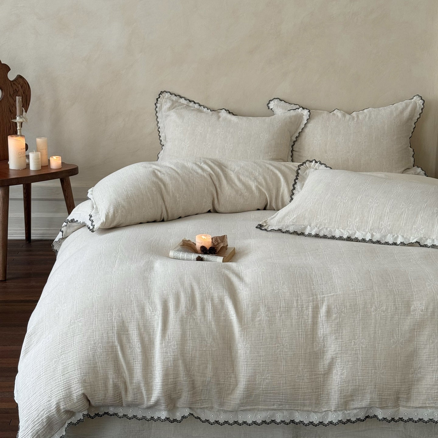 - Ever Lasting - Tatiana Lace Jacquard Bedding Bundle - Bedding Bundle - Ever Lasting