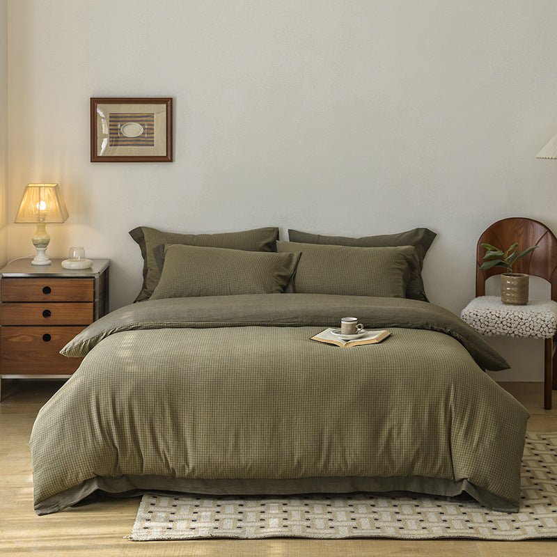 -Ever Lasting - Tatum Gingham Bedding Set / Yellow -Bedding Set -Ever Lasting