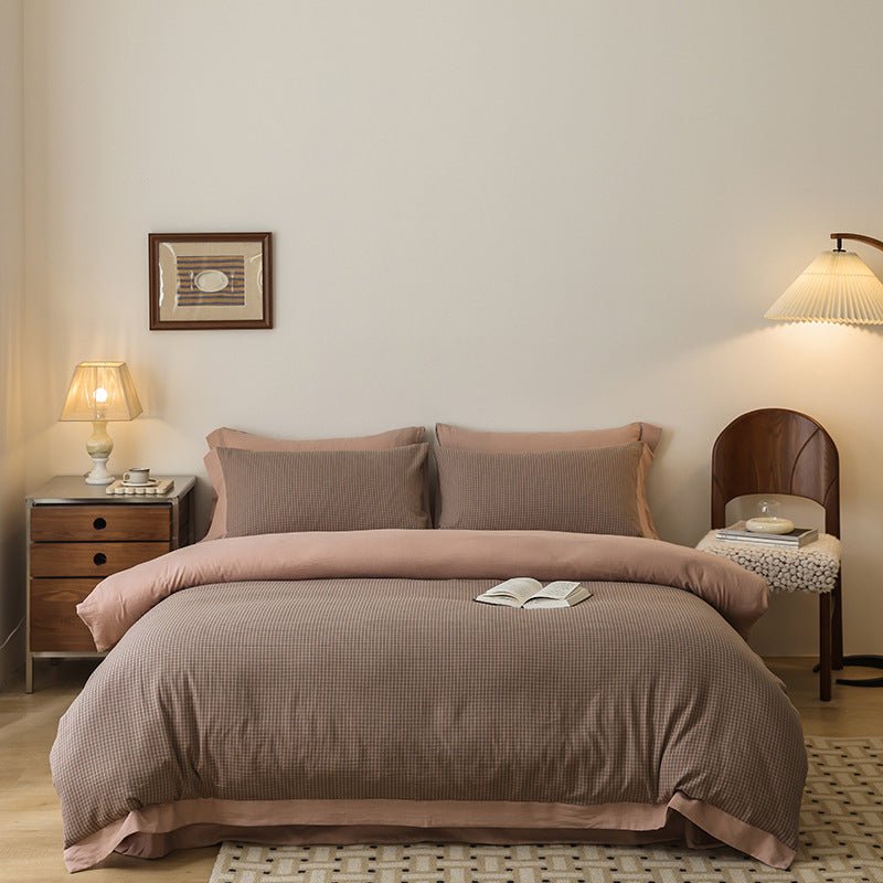 -Ever Lasting - Tatum Gingham Bedding Set / Yellow -Bedding Set -Ever Lasting