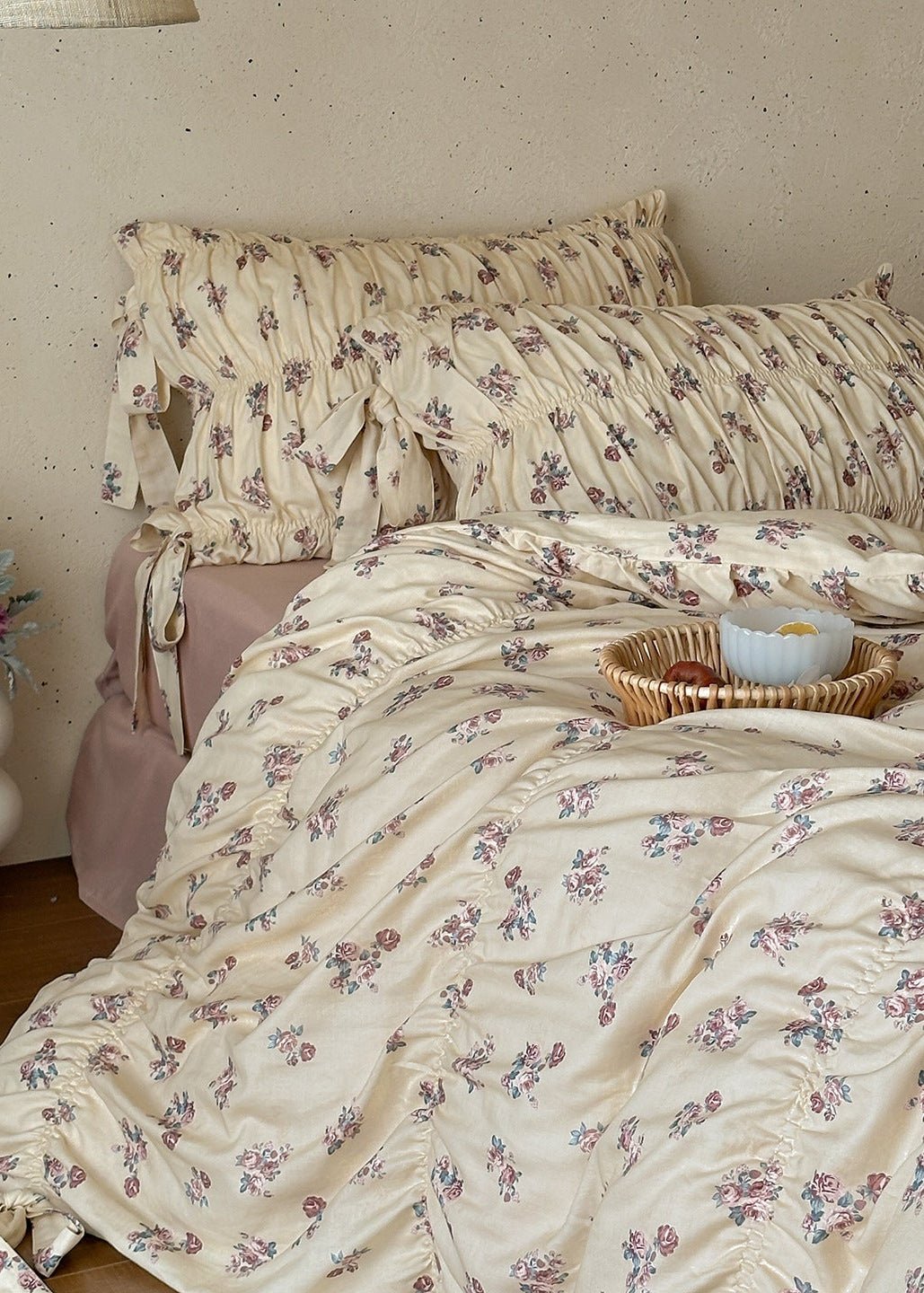 -Ever Lasting - Tessa Floral Bedding Set / Pink -Bedding Set -Ever Lasting
