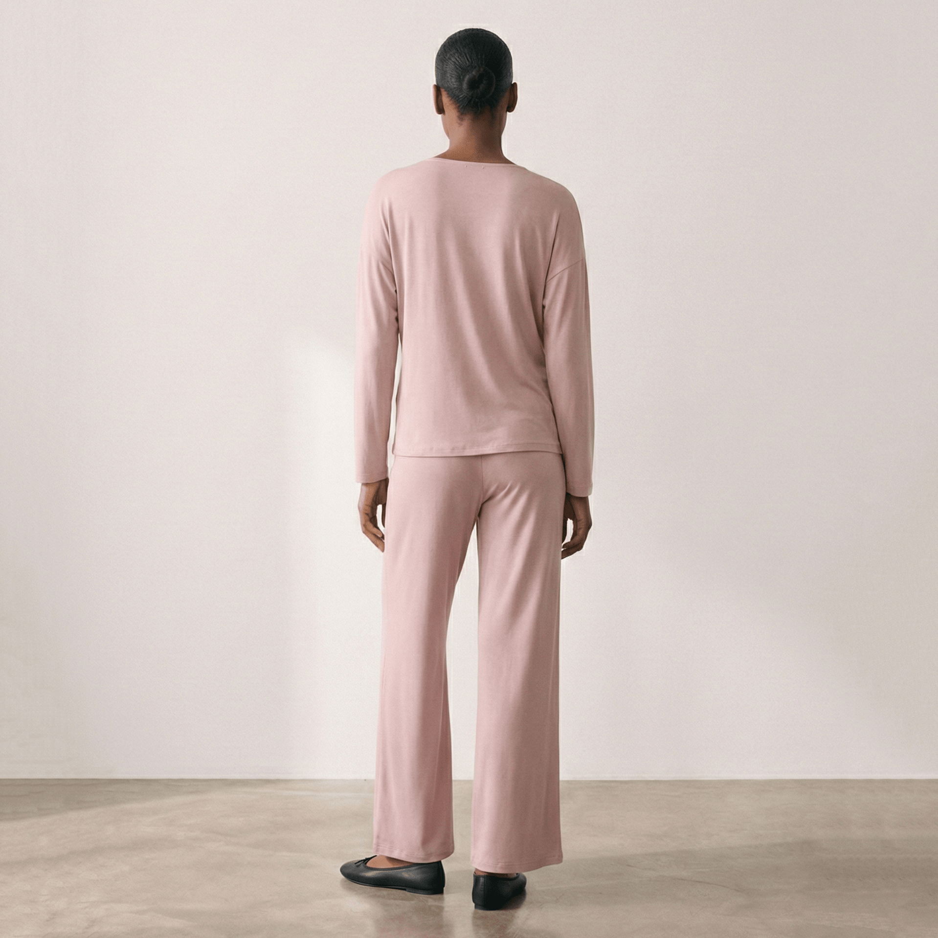 - Ever Lasting - Thalia V Neck Modal Pajama Set / Blue - Pajamas - Ever Lasting