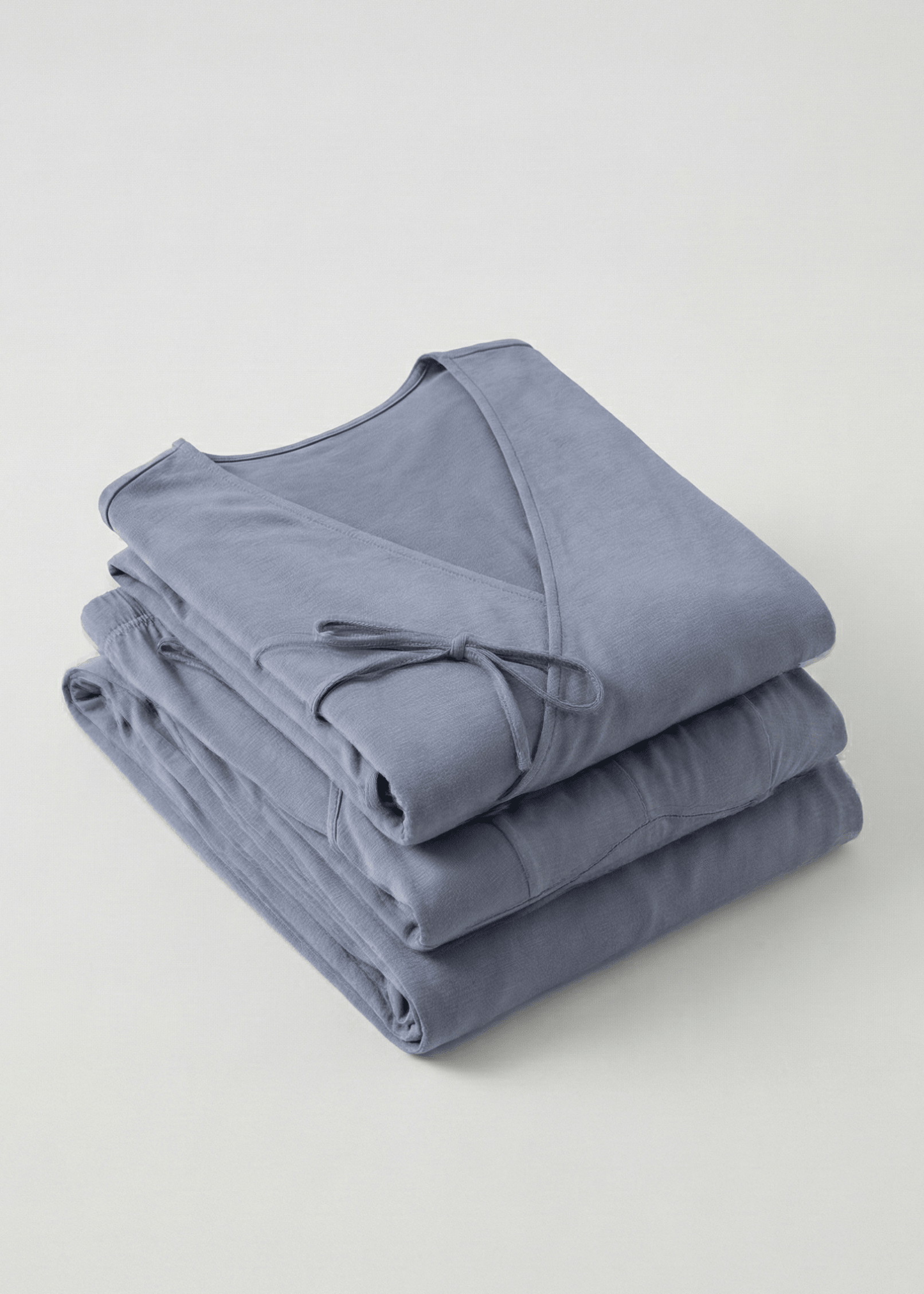 - Ever Lasting - Thalia V Neck Modal Pajama Set / Blue - Pajamas - Ever Lasting