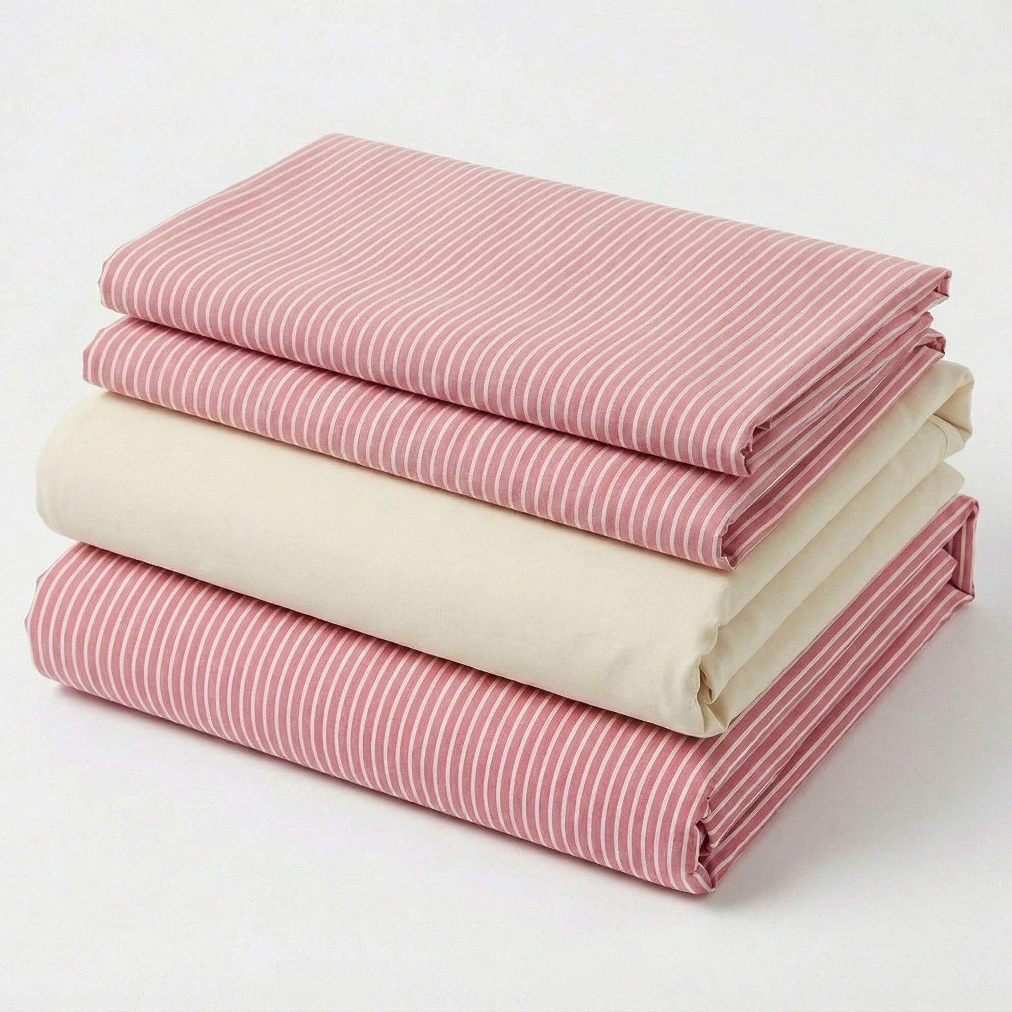 - Ever Lasting - Thin Striped Bedding Set / Red - Bedding Set - Ever Lasting