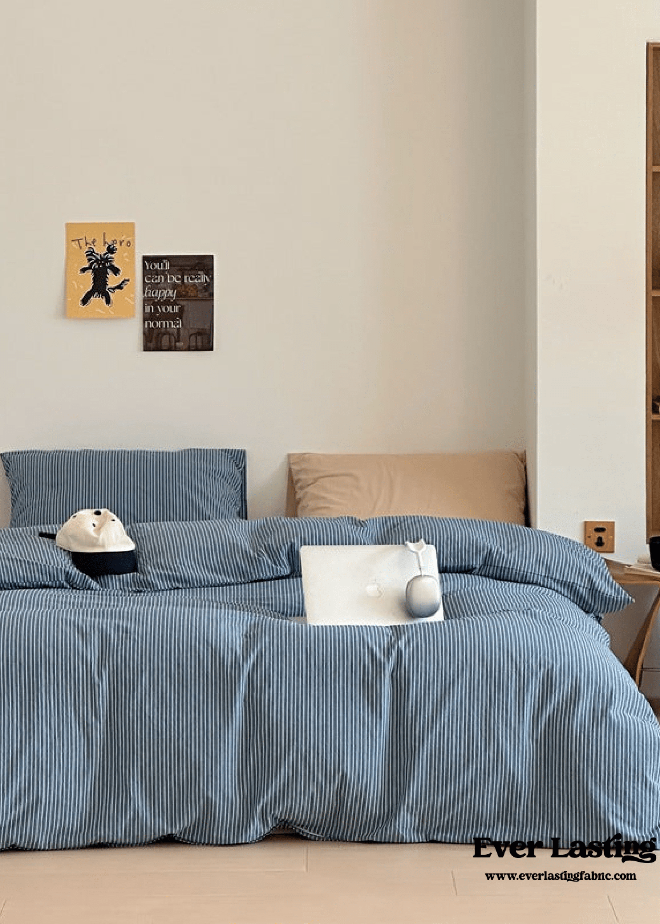 - Ever Lasting - Thin Striped Bedding Set / Red - Bedding Set - Ever Lasting