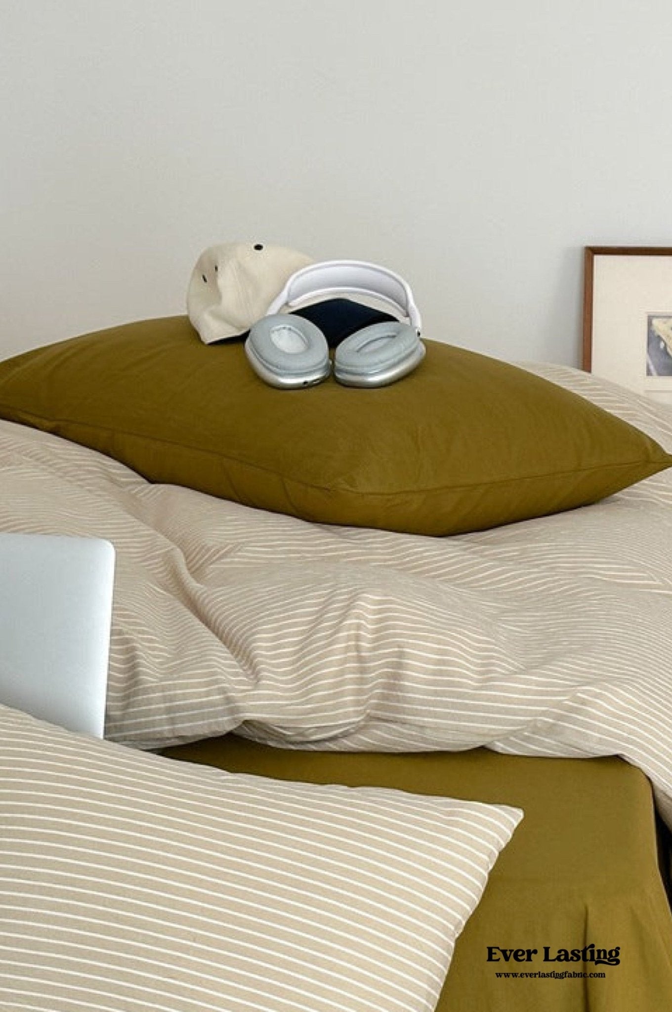 Thin Striped Duvet Cover / Blue - Ever Lasting