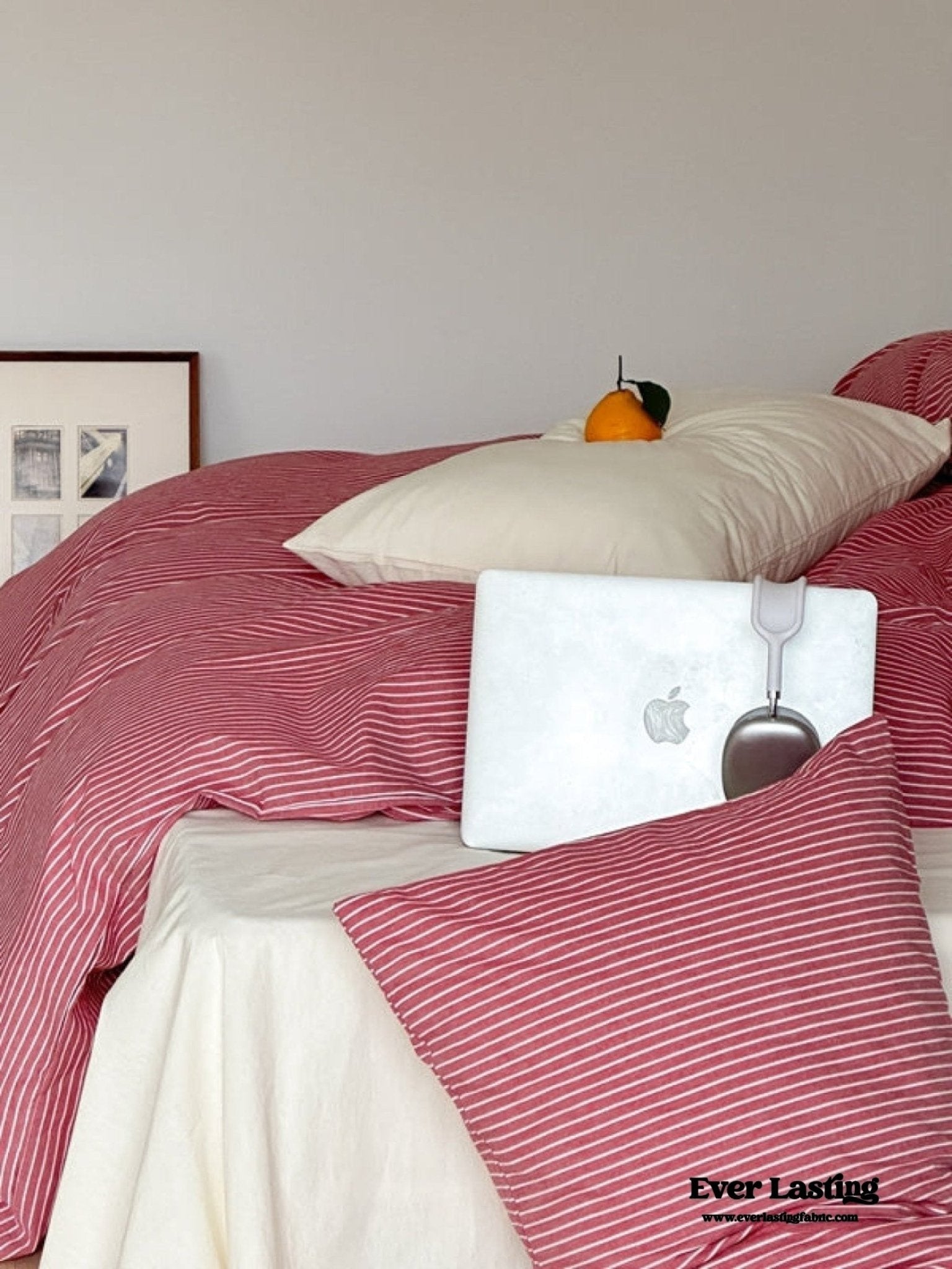 Thin Striped Duvet Cover / Blue - Ever Lasting