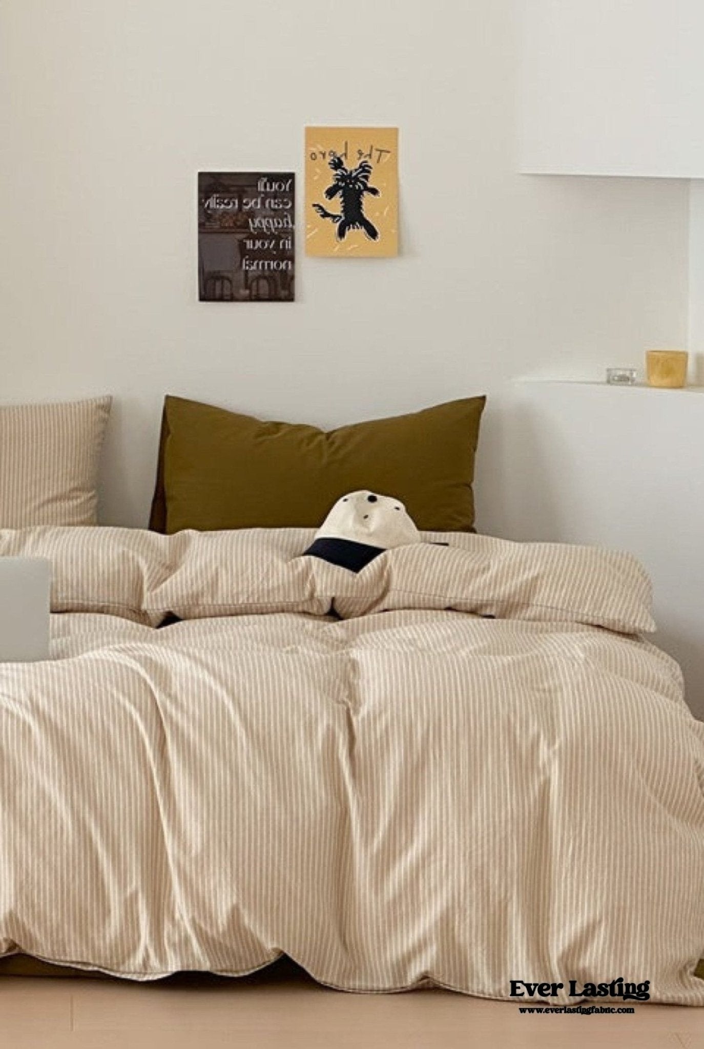 Thin Striped Duvet Cover / Blue - Ever Lasting