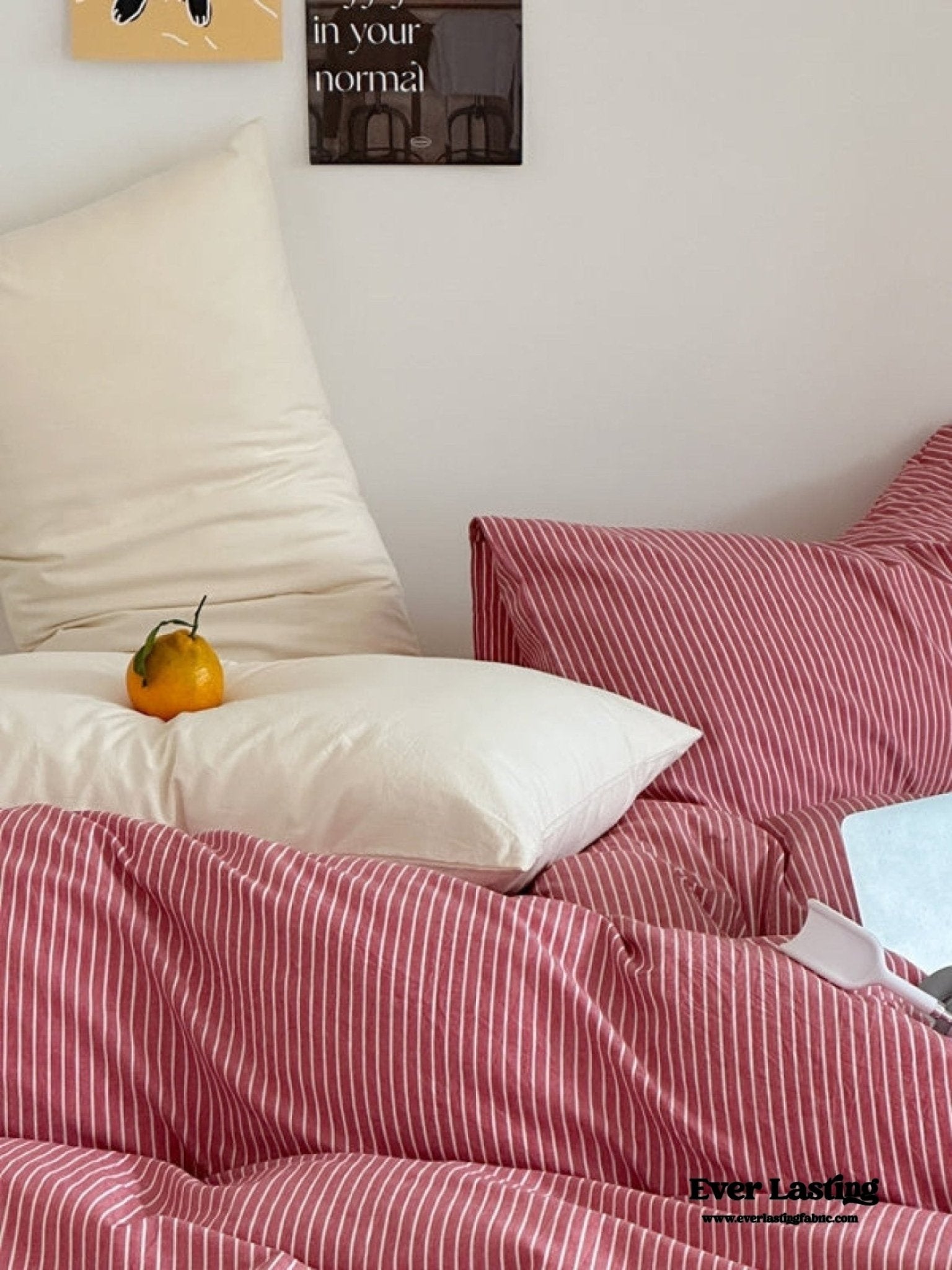 Thin Striped Duvet Cover / Blue - Ever Lasting