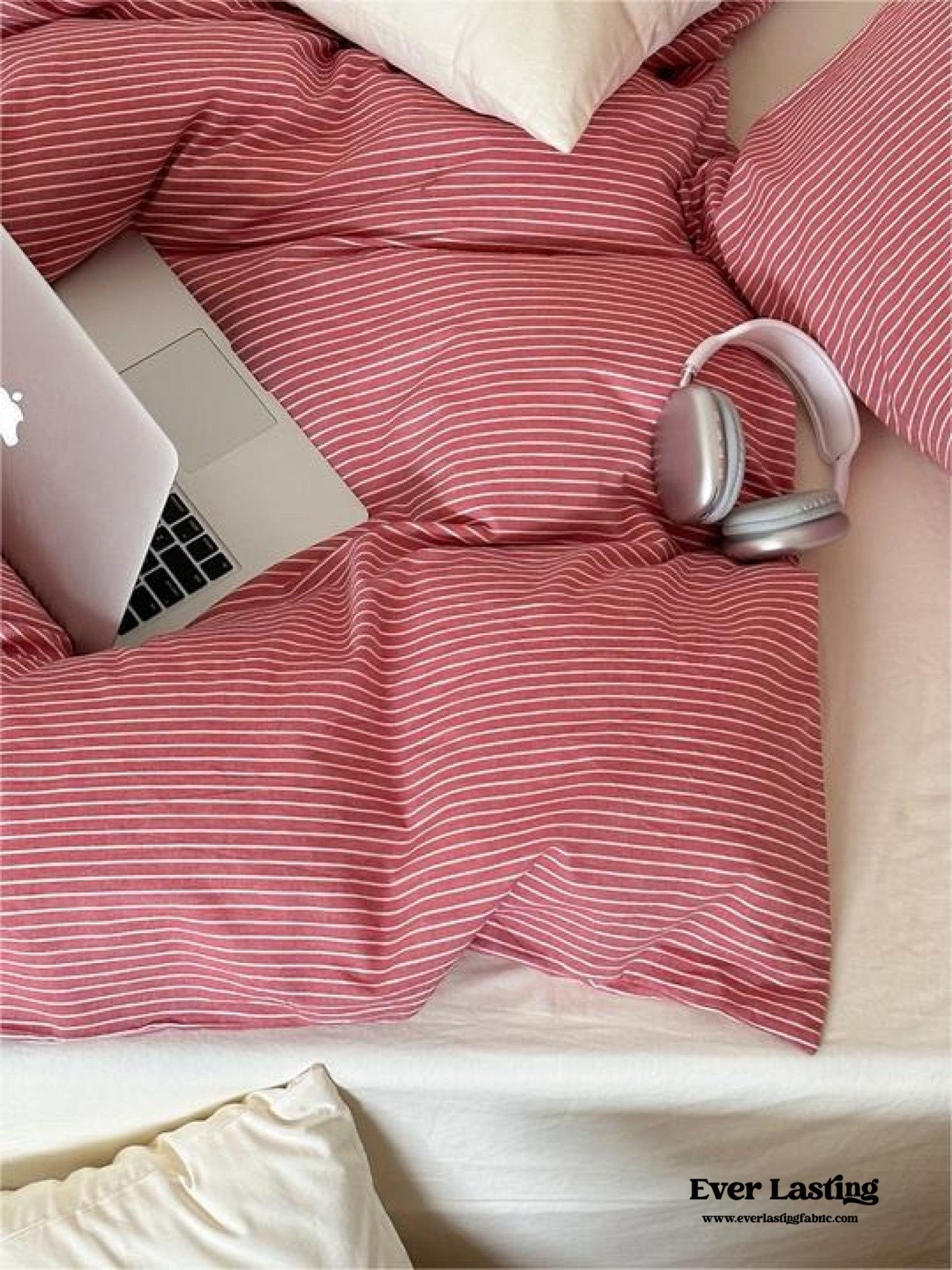 Thin Striped Duvet Cover / Blue - Ever Lasting
