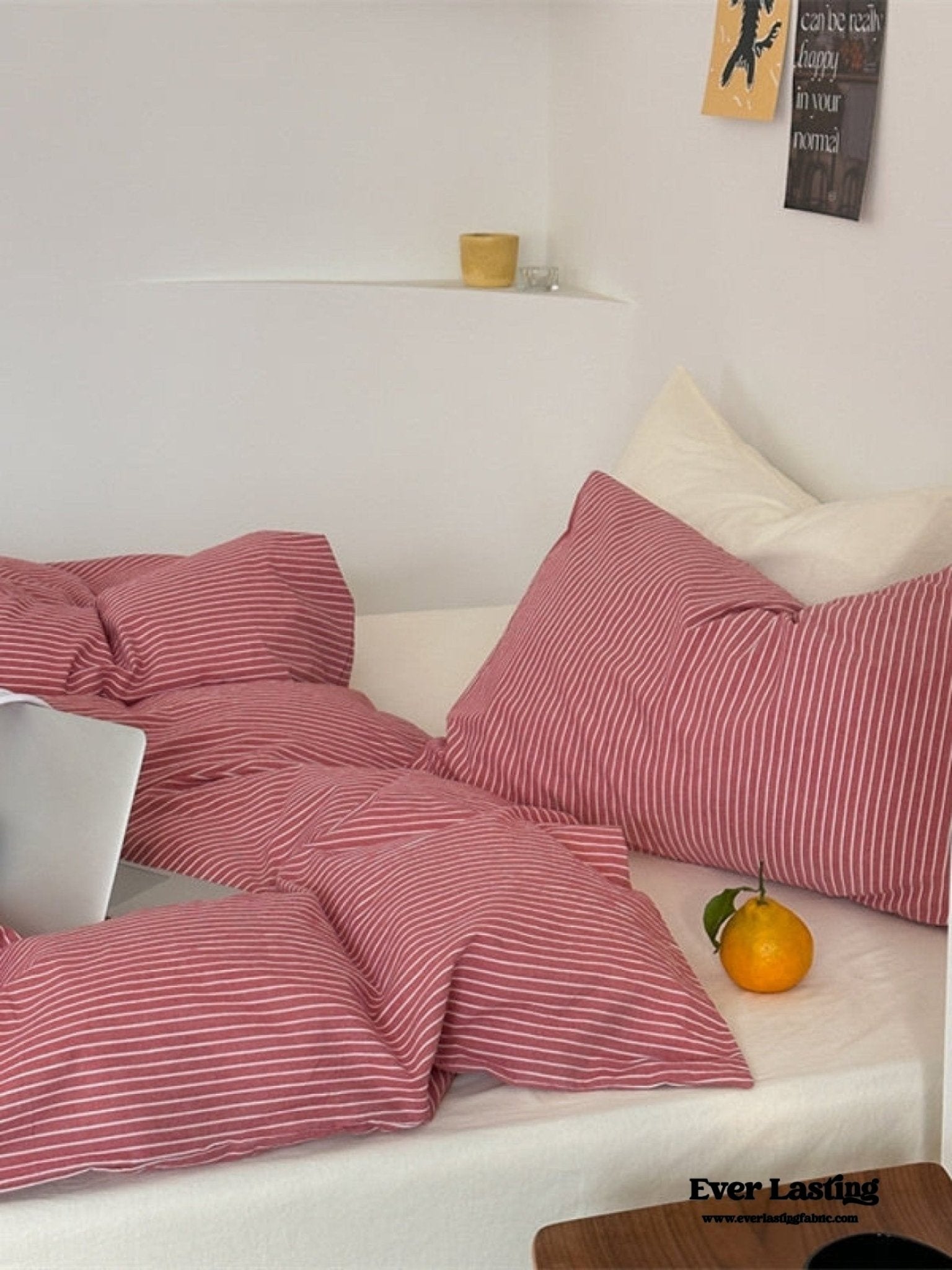 Thin Striped Duvet Cover / Blue - Ever Lasting