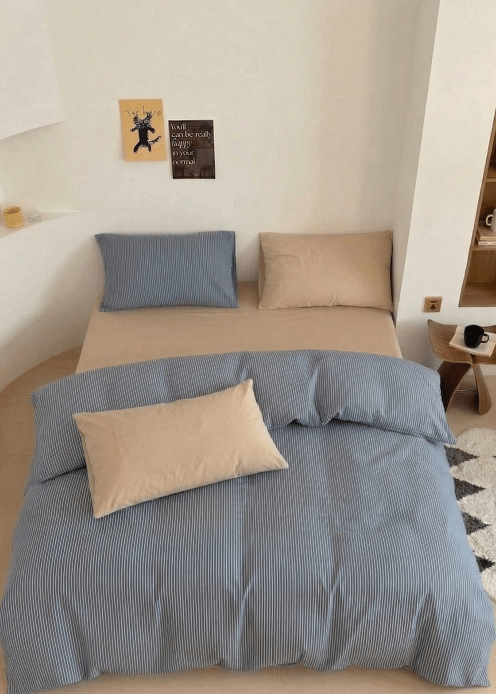 - Ever Lasting - Thin Striped Duvet Cover / Blue - Duvet Cover - Ever Lasting