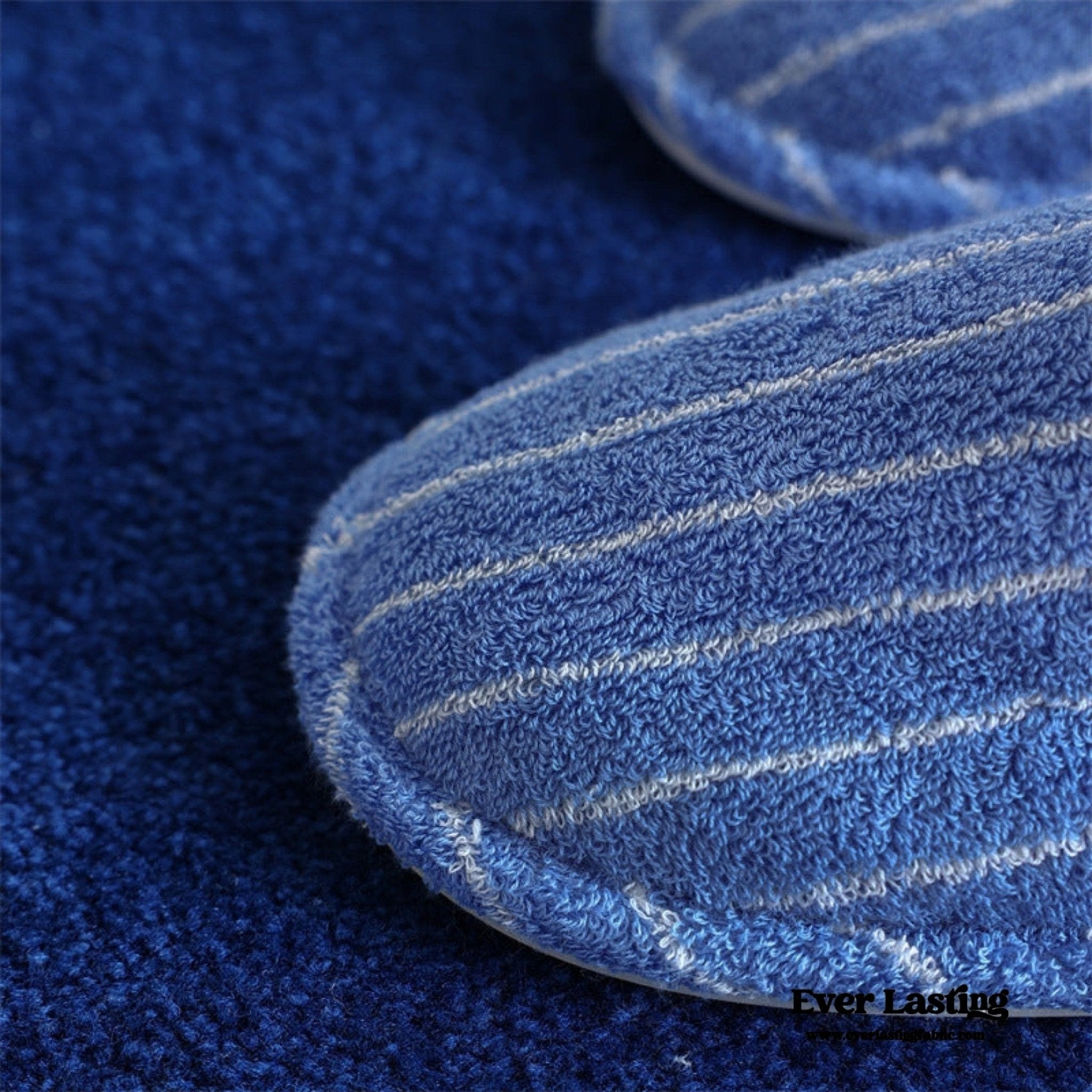 Thin Striped House Slippers / Blue - Ever Lasting