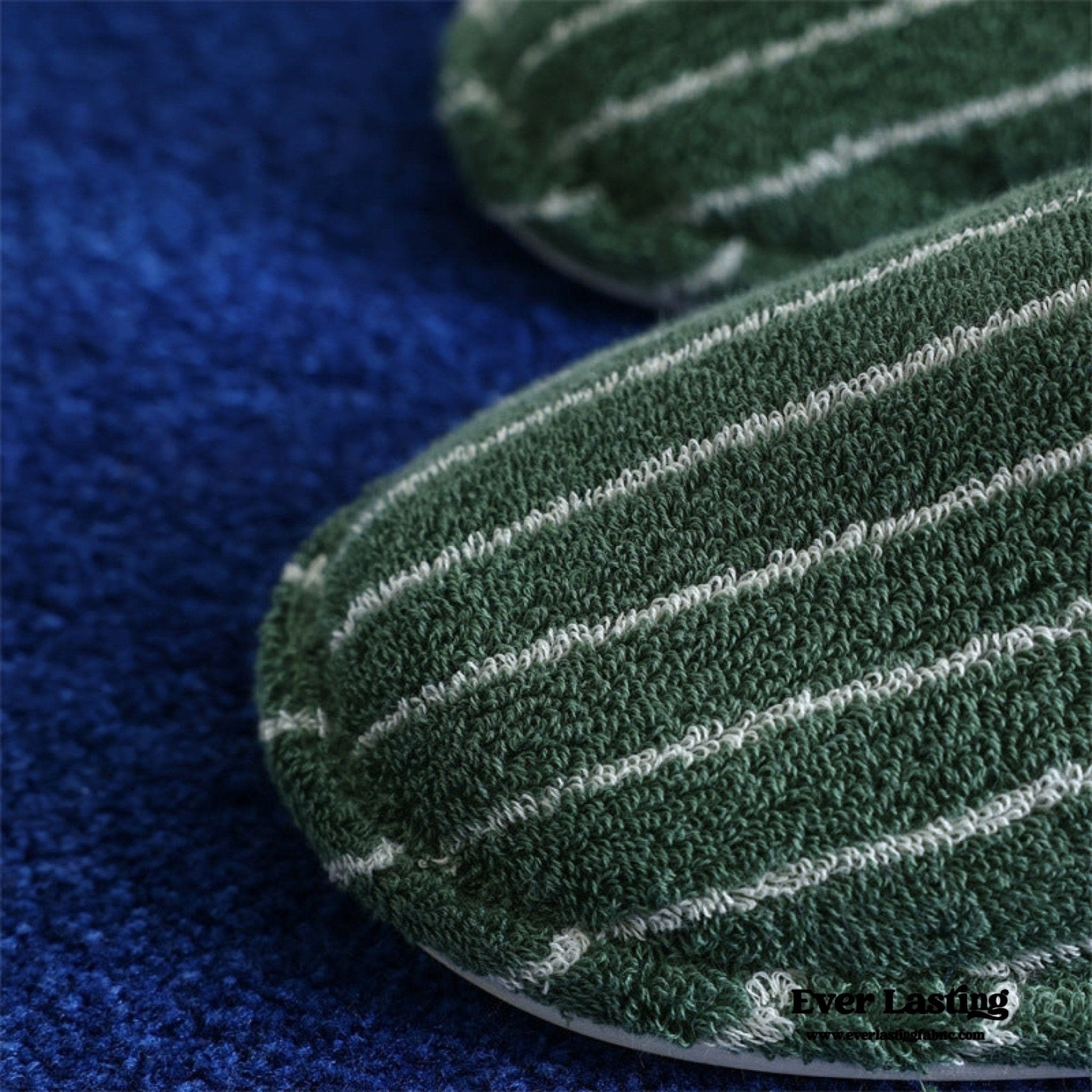 Thin Striped House Slippers / Blue - Ever Lasting