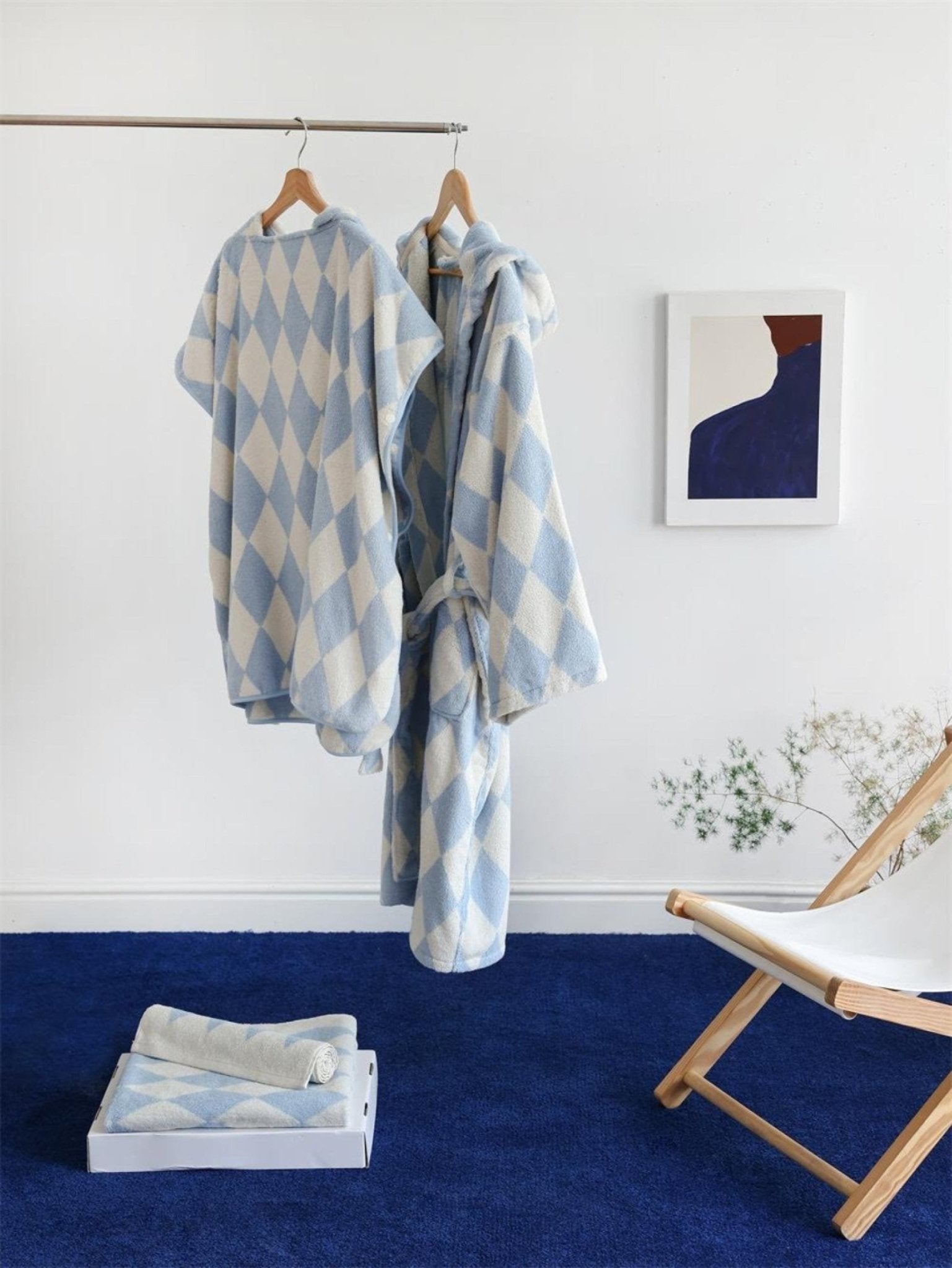 Thin Striped Towel and Bathrobe Set - Ever Lasting