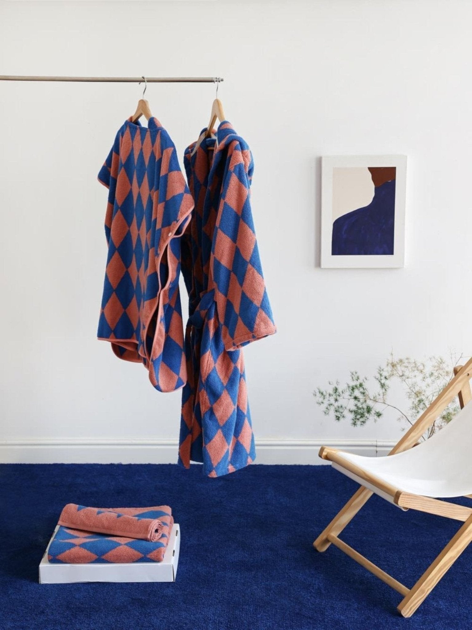 Thin Striped Towel and Bathrobe Set - Ever Lasting