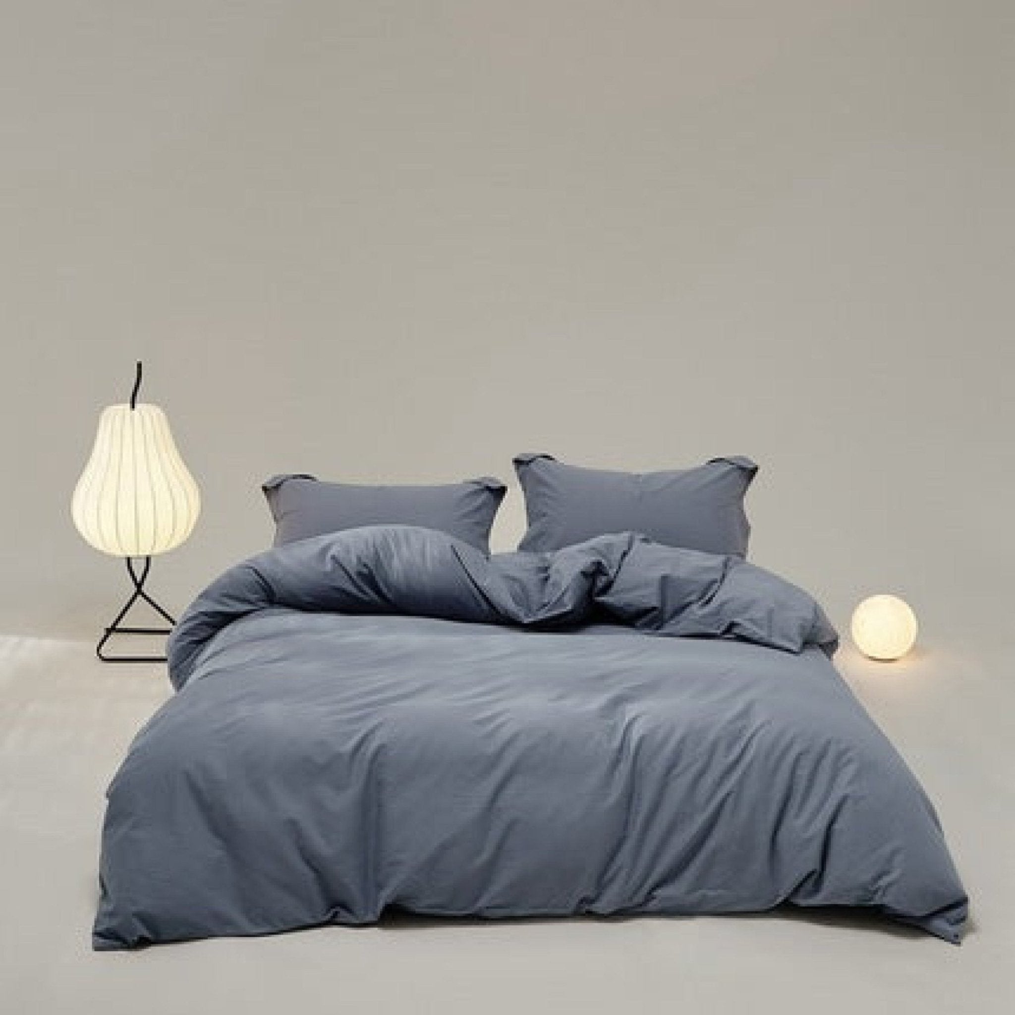 Velvære Luxe Solid Color Cotton Bedding Set / Brown - Ever Lasting