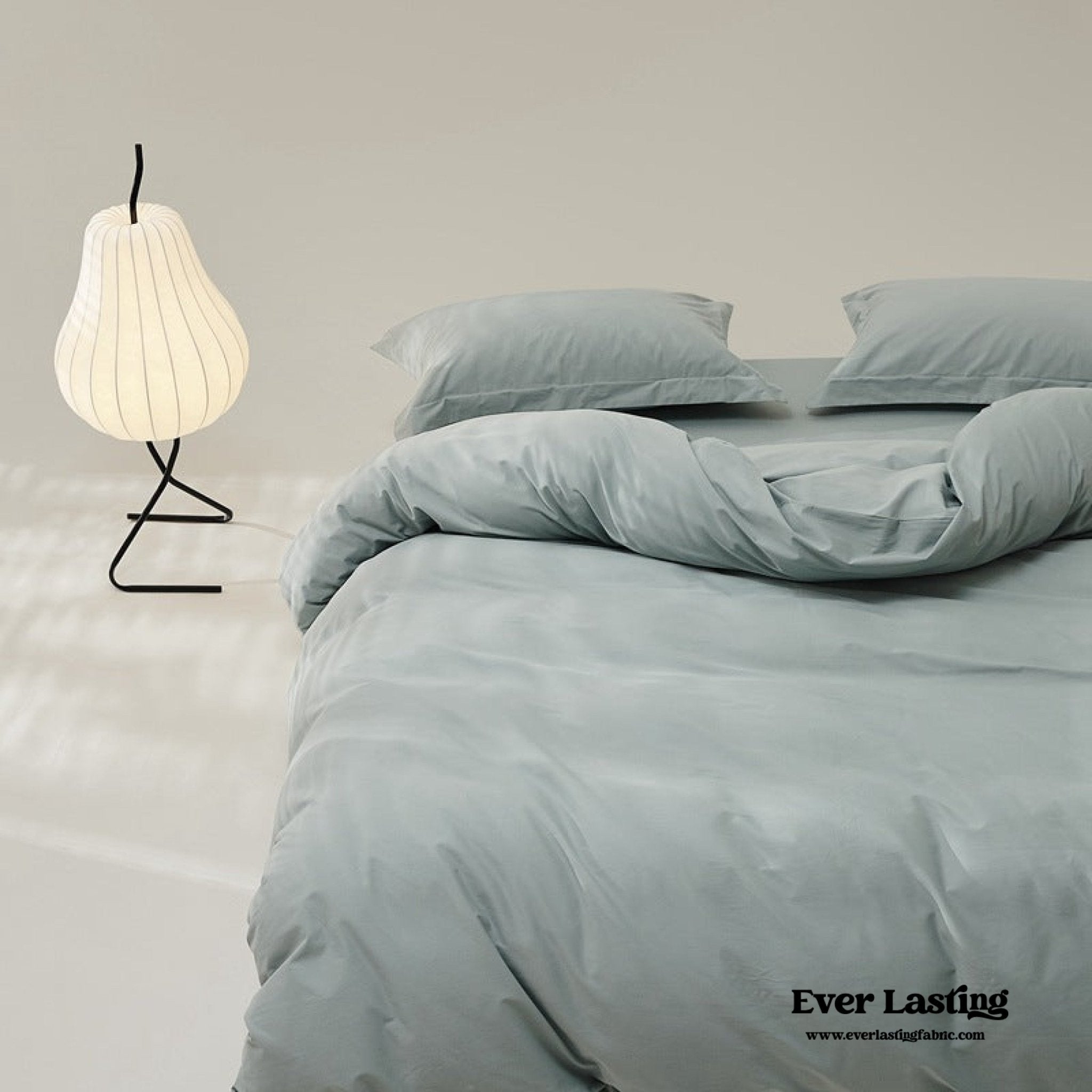 Velvære Luxe Solid Color Cotton Bedding Set / White - Ever Lasting