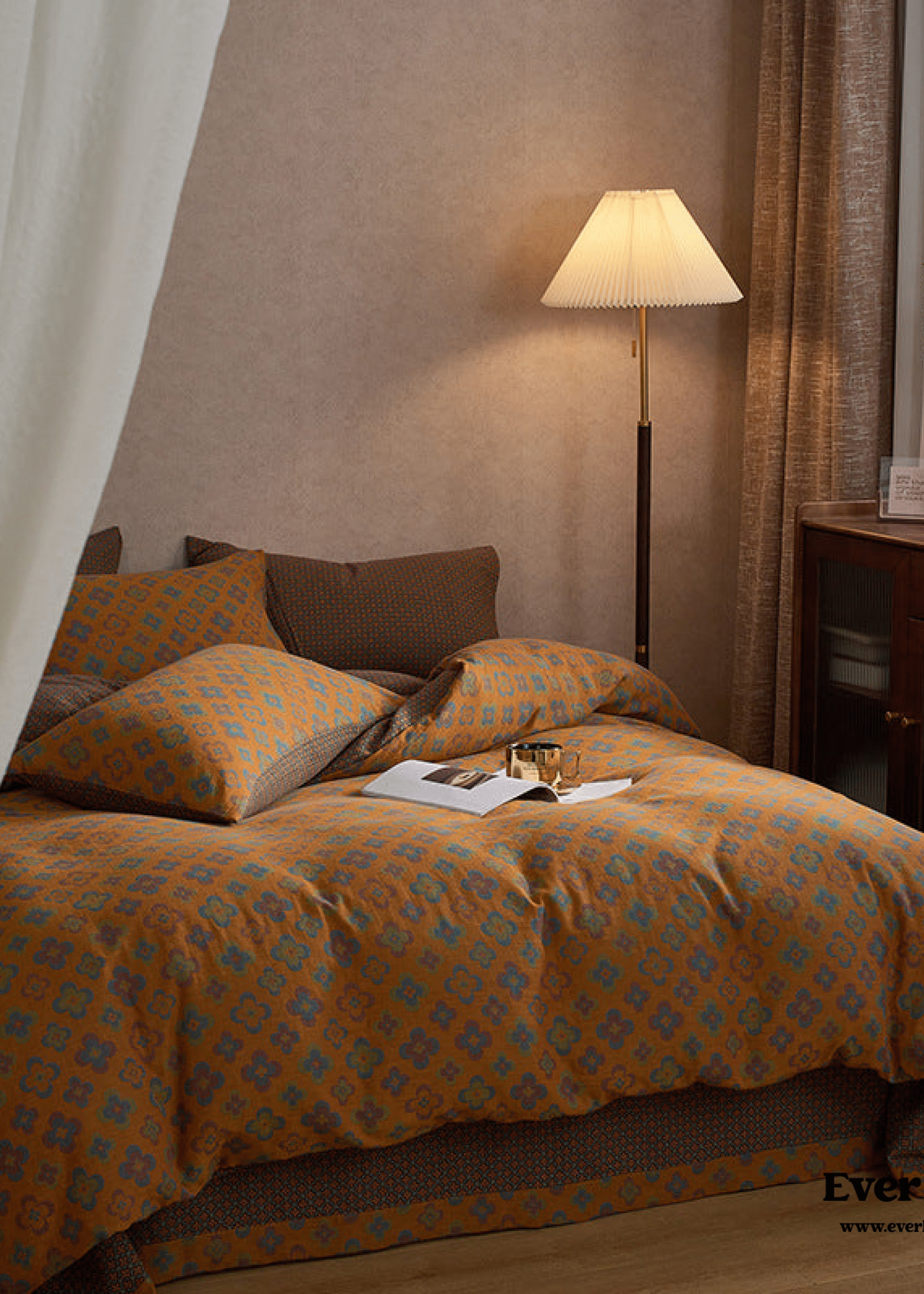 - Ever Lasting - Vibrant Vintage Double Layered Floral Bedding Bundle - Bedding Bundle - Ever Lasting