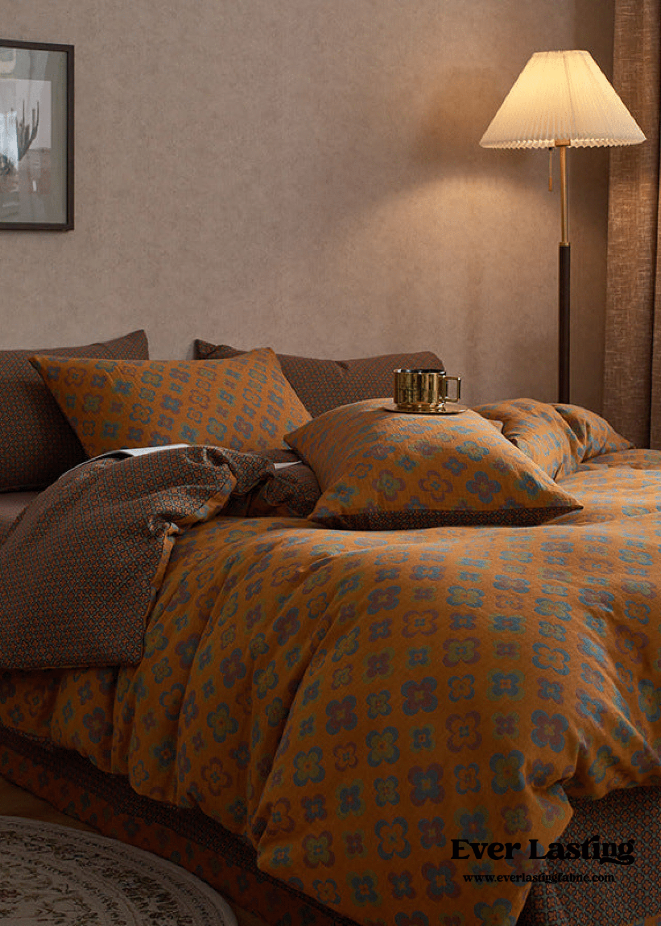 - Ever Lasting - Vibrant Vintage Double Layered Floral Bedding Bundle - Bedding Bundle - Ever Lasting